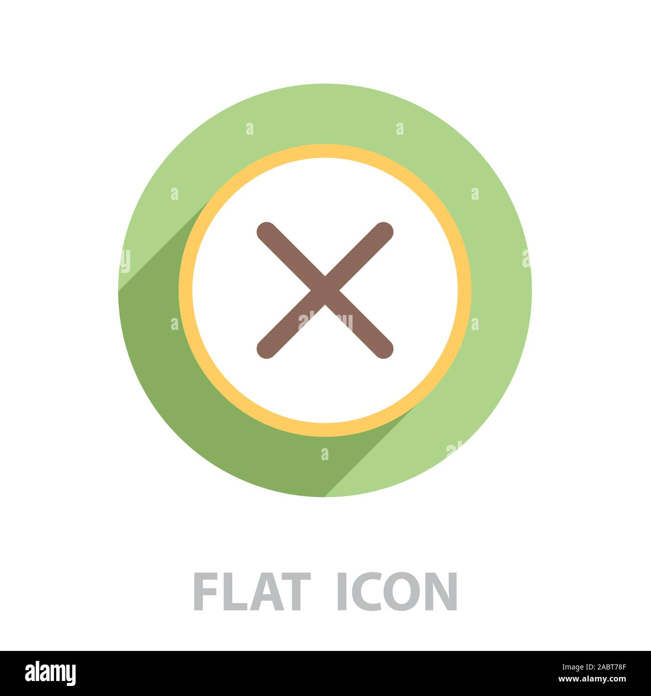 Eliminare segno, icona. Pulsante Rimuovi. Vettore Illustrazione Vettoriale