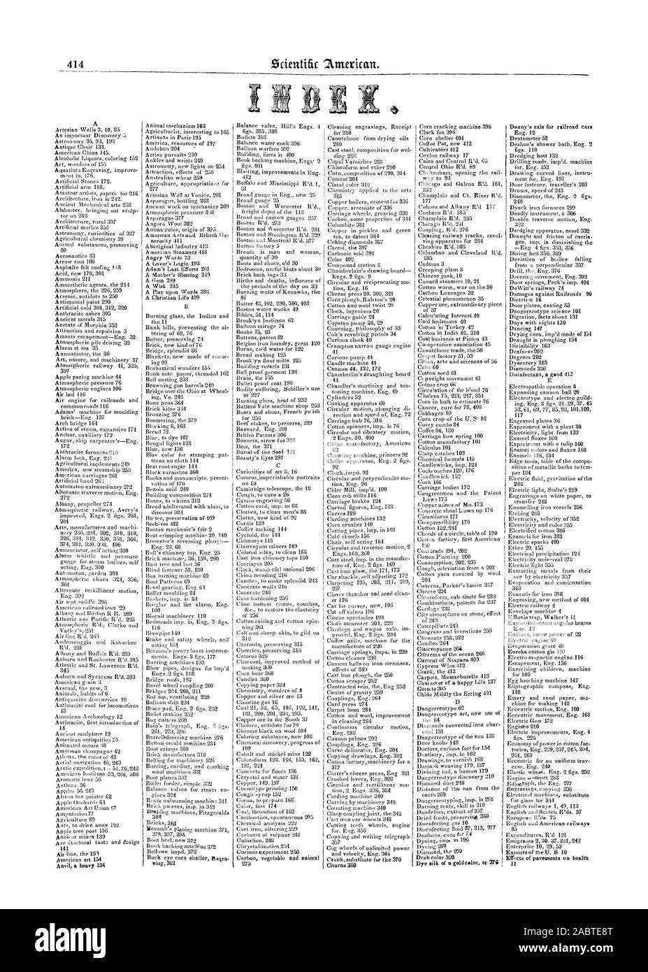 Figg. 225 economia di alimentazione in cotone per eccentrico au uniforme trav erse Eng. 240 Inglese ferrovie 33s 75 Inglese e Americana ferrovie 85 Spese R'd 121 emigranti '230 37.221242 Enterprise 10 2953, Scientific American, 1848-09-16 Foto Stock