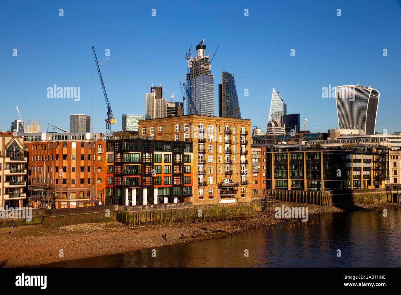 Architettura contemporanea a Londra, Regno Unito Foto Stock