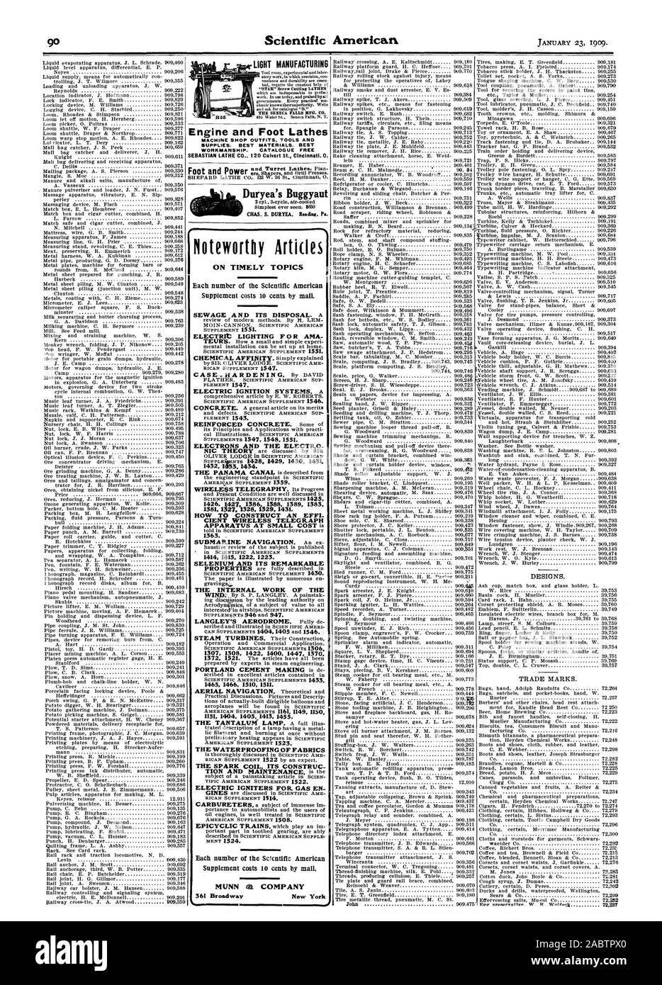 La produzione di luce TEE SENECA FALLS MFG. CO. Motore e piede torni macchina negozio abiti GLI STRUMENTI E I MATERIALI DI CONSUMO. Materiali migliori. Ottima fattura. Catalogo libere Sebastian TORNIO CO 120 canale sotterraneo di San di Cincinnati. 0. Su temi tempestivi Sohn 909.475 disegni. Marchi commerciali. Posate taluni D. Peres 72302 Env. nrauarout Iva W R Wulf:k 72237 ogni numero del Scientific American Supplement costa 10 centesimi da mail. Acque di scarico e la sua disposizione. Una illuminazione ELECTRIt F 0 R AMA TEUR. Come un piccolo e semplice di installazione mentale può essere impostato fino a casa. Affinità chimica. Spiega semplicemente cementazione. Da DAVID Foto Stock