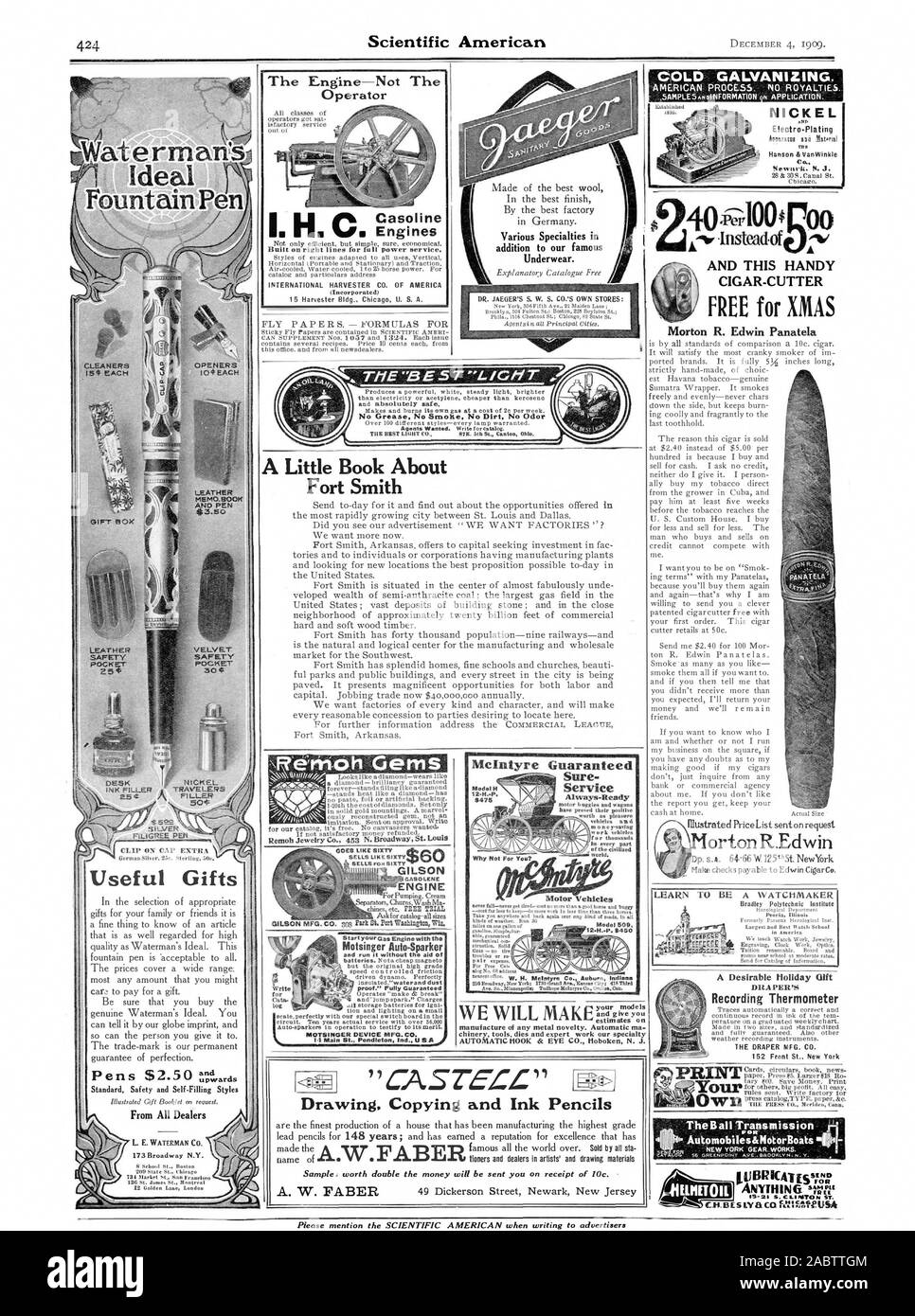 Ideale penna stilografica assolcatori 10+ velluto di ciascuna tasca di sicurezza 30 C yr SILVER CLIP sul cappuccio extra utile doni da tutti i concessionari 173 Broadway N.Y. Il motore non l'operatore International Harvester CO. D'AMERICA (Iueorporated) grasso non No Smoke No Dirt nessun odore un piccolo libro su Fort Smith servizio garantito Always-Ready perché non fa per voi? Rito tor copia di disegno e matite inchiostro campione vale il doppio del denaro verrà inviato al ricevimento della 10c. La zincatura a freddo.5ampio55noINFORMATION oi applicazione. Nichel 773B Hanson &YanWinkle e questo pratico sigaro-CUTTER GRATIS PER XMAS Morton R. Edwin Panatela ortonR Foto Stock Ideale penna stilografica assolcatori 10+ velluto di ciascuna tasca di sicurezza 30 C yr SILVER CLIP sul cappuccio extra utile doni da tutti i concessionari 173 Broadway N.Y. Il motore non l'operatore International Harvester CO. D'AMERICA (Iueorporated) grasso non No Smoke No Dirt nessun odore un piccolo libro su Fort Smith servizio garantito Always-Ready perché non fa per voi? Rito tor copia di disegno e matite inchiostro campione vale il doppio del denaro verrà inviato al ricevimento della 10c. La zincatura a freddo.5ampio55noINFORMATION oi applicazione. Nichel 773B Hanson &YanWinkle e questo pratico sigaro-CUTTER GRATIS PER XMAS Morton R. Edwin Panatela ortonR Foto Stock