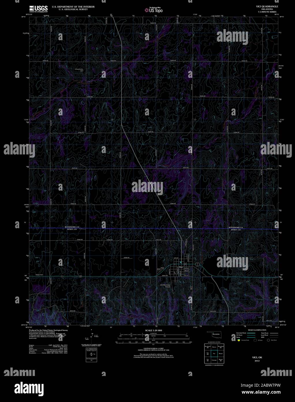 Mappa di vici oklahoma immagini e fotografie stock ad alta risoluzione