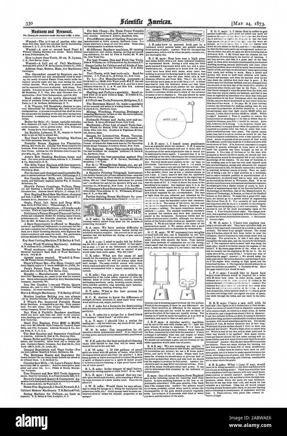 Indirizzo Wanted-The di parti che possono voleva-una nuova o di seconda mano Pratt & Whitney macchina sagomatrice 8. corsa. Henry Disston & Sons Philadelphia Pa. come disegnare denti di ingranaggio 50 cts. E. Lyman C. E. New Haven, Connecticut. Volevo-un set completo di secchio di macchinari. Addreaswith priceV.W. KellyGenoa Ottawa Co. In Ohio. Ingranaggio di indirizzo Boston Massachusetts per le macchine a catalogo. Il disagio provocato dalla rottura può essere nstantly alleviati e presto guarito definitivamente da usura ng appena inventato traliccio elastico che trattiene la rottura seeurely notte e giorno anche durante le più violente di esercizio. Indossato con grande comodità si dovrebbe Foto Stock