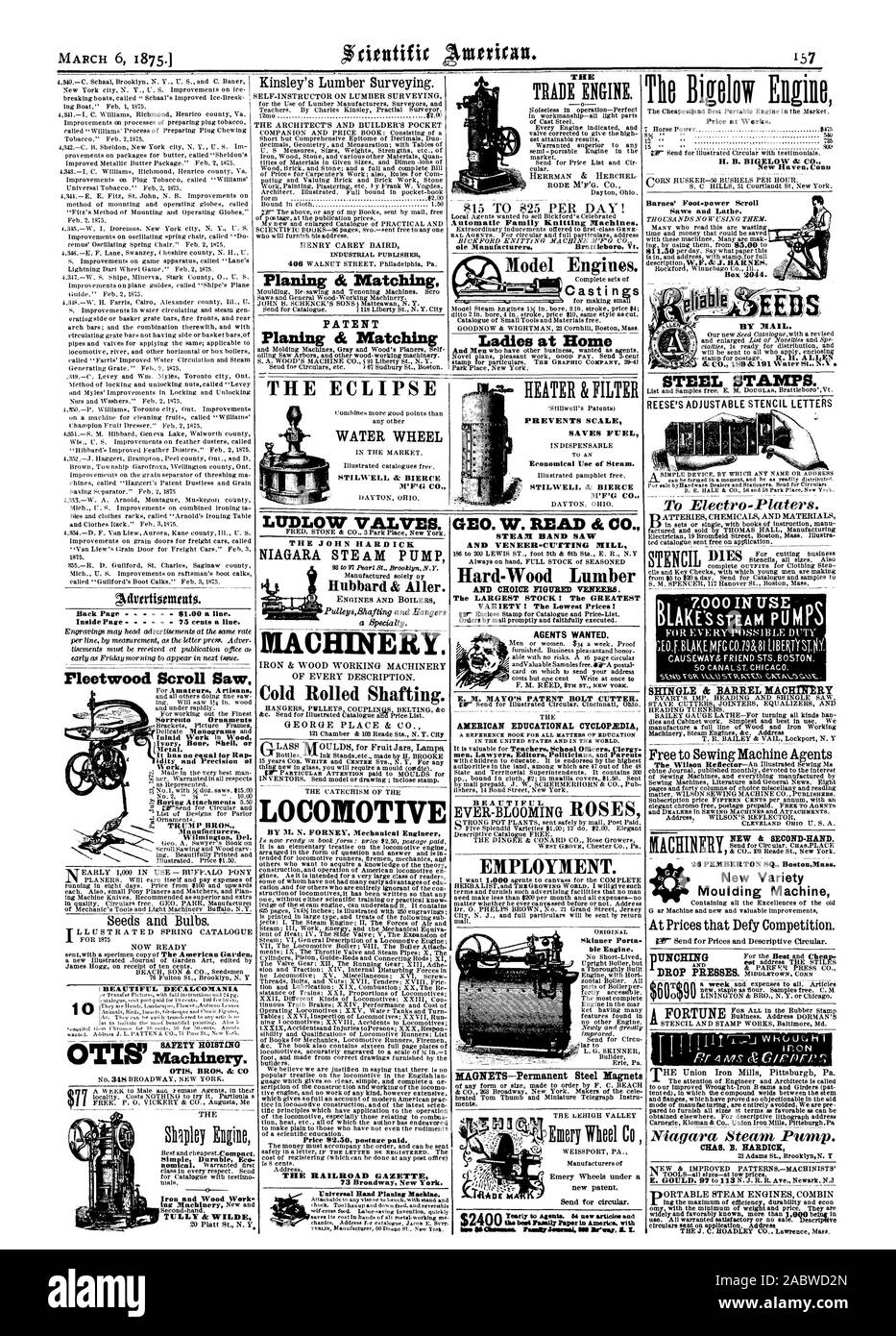 New Haven Conn plananti & Match presse di caduta. CHAS. B. HARDICK timbri in acciaio. SHINGLE & BARREL MACHIMRY macchinari nuovi e di seconda mano. 26 PEMBERTON SQ. BostonMass. Macchina di stampaggio sollevamento SICUREZZA OTIS' macchinari. OTIS BROS. & C ferro e legno Lavoro TULLY & WILDE BREVETTO & planante corrispondenti valvole di LUDLOW JOHN HARDICK CHINERY. Laminati a Freddo di scopare. Locomotiva da H. N. FORNEY Ingegnere Meccanico Prezzo 62.50 spese postali pagate. Piastrella RAILROAD GAZETTE 73 Broadway New York. A mano universale DIsteldne planante. L'Eclipse M'F'G CO. &Riscaldatore filtro evita che la scala consente di risparmiare carburante STIL BEN & BIERCE M'F'G GEO. W. LEGGERE Foto Stock