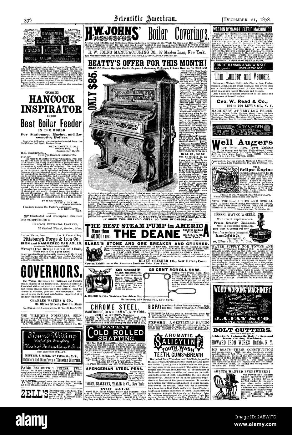 BEATTY dell offerta per questo mese! . 0 0 Blake della pietra e minerale e interruttore frantumatore. BLAKE CRUSHER CO. New Haven, Connecticut. 16 00 40 1.1 Eta CM1%Tir microscopio di fascino. 25 cent sega di scorrimento. In acciaio al cromo. Grande PAGARE HANCOCK INSPIRATOR migliori Boller Alimentatore in piastrella nel mondo per fermo Marini e lo comotive caldaie. Ferro battuto Bolls Bridge & le estremità del bullone superiore. CHARLES ACQUE & CO. 34 Oliver Street Roston 1ass. Esposizione di Parigi i premi. Pieno di Zell DI ACCIAIO SPENCERIAN penne. Per la vendita. ALI CYLI denti n. GUMA3REATH CONDITHANSON &VAN WINKLE Ceo. W. Lettura & Co. ell trivelle perforatrici da roccia Prorse macchine di potenza la Eclipse Foto Stock