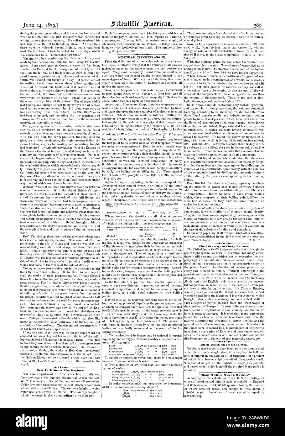Durante la generazione presente e lo faceva sentire molto vecchio quando ha riflettuto che la prima locomotiva fu costruito all' interno del suo tempo e memoria. Egli ha ben ricordato il suo primo viaggio da Detroit a Buffalo da vapore. A quel tempo non vi erano ferrovie oltre Buffal ma un battello a vapore hanno fatto il viaggio da Detroit a Buffalo in tre giorni che vas considerati' straordinariamente veloce tempo.' Il primo viaggio in battello a vapore fino Hudson ad Albany è stato fatto da Clermont nel 1807 il tempo essendo venticinque ore. Quattro anni più tardi la cometa un recipiente 40 piedi lungo è stato costruito in Inghilterra per la navigazione Foto Stock