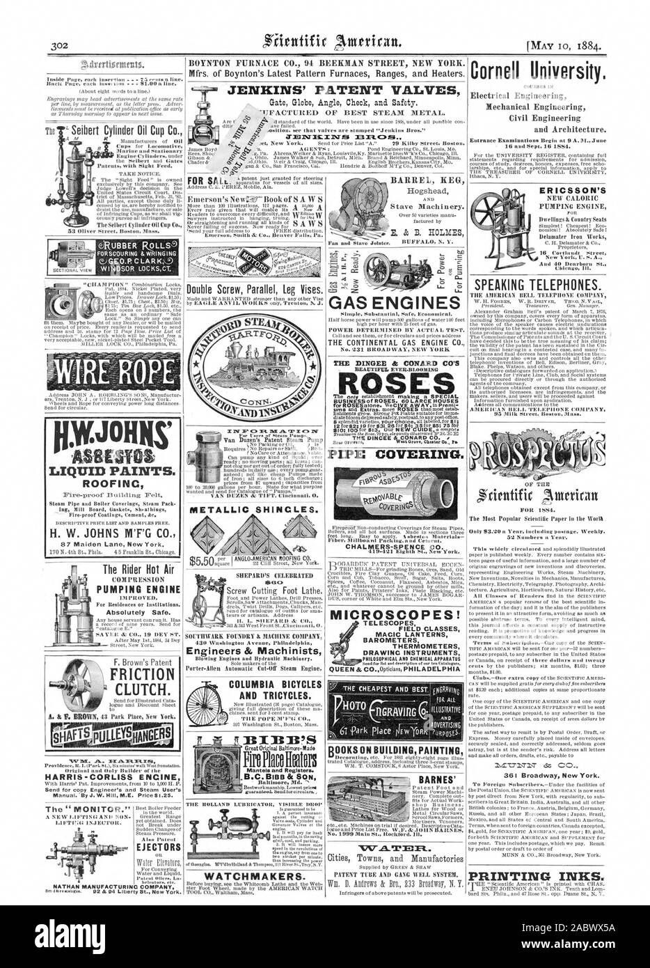 Mfrs. di Boynton di Ultima configurazione intervalli di forni e fornelli. JENKINS " VALVOLE DI BREVETTO James Boyd Rees Shoo' Gibson è id Chafer Ohio. Weir & Craig Chicag Ill. EnglishMrothersKansas città. 2.10 il gan & Co. San Francesco Cal. Hendrie & Bulthoff M'f'g Co. Denver Col. Globo di gate di controllo di angolo e di sicurezza. Pat. 1884. Placcato in nichel molto ciascuno si apre su 3 numeri della stessa come un ordinario 'Safe montarli. Magari comprato di qualsiasi rivenditore o sarà spedito al ricevimento del prezzo. Ogni lettore è richiesto di inviare ' molto accettabile nuova in acciaio nichelato Pocket Tool. MILLER BLOCCARE CO. Philadelphia Pa. indirizzo JOHN UN Foto Stock