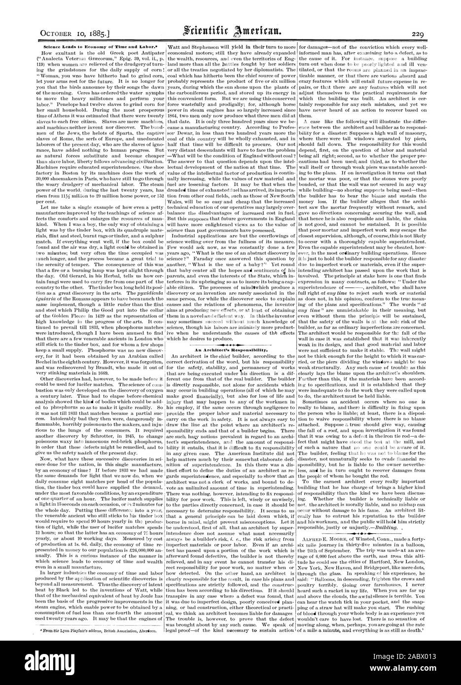 La scienza conduce all economia di tempo e di manodopera. Analecta Veterum Gnecorum' Epig. 39 vol. ii. p. ing le macine per la fornitura giornaliera di mais ! ' La donna si wno hanno finora avuto a macinare il grano che gli uccelli annunciare dai loro canti l'alba per spostare le pesanti macine in pietra e di eseguire la sua piccola famiglia. Durante la maggior parte del tempo prospero di Atene è stato stimato che vi sono stati venti uomini dei Giudei il helots di Sparta captive schiavi di Roma i servi della gleba dell Europa e ignoranti rance hanno aggiunto nulla al progresso umano. Ma macchine richiedono educati soprintendenza. Una fabbrica di scarpe Foto Stock