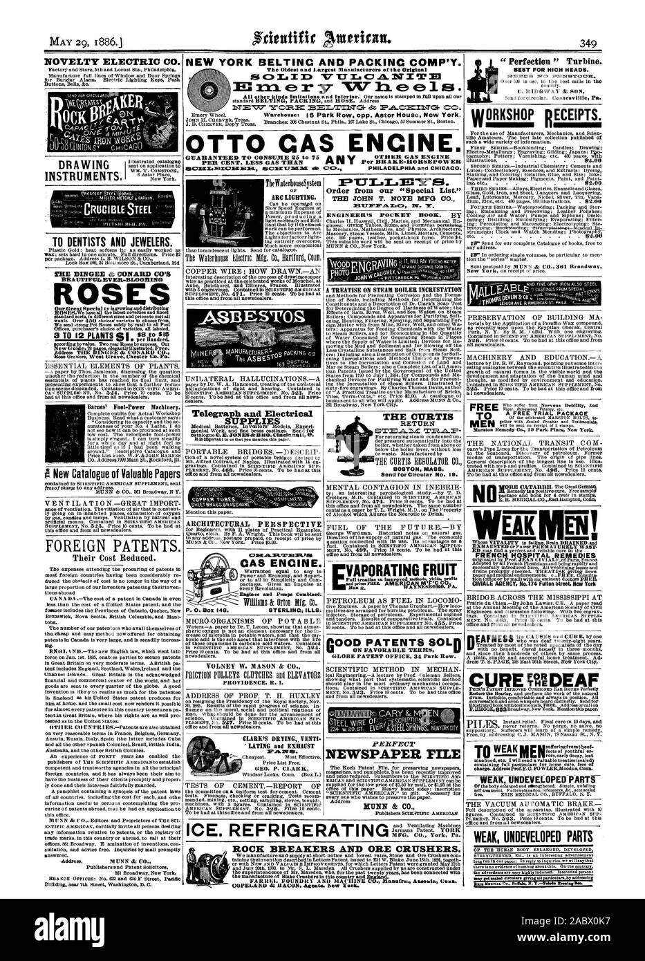 Perfetto FILE DI GIORNALE VAPORATING frutto tutti newsdealers. Tutti newsdealers. EAK EN! Il francese  OSPEDALE RIMEDI T uomini riempire nuovamente sordi sufferingfromtheef ror precoce degrado. ha perso la carica. Indirizzo Prof.F. C. ED WLERMoodus. Conn.. Debole parti non sviluppate debole parti non sviluppate Telegra h e apparecchiature elettriche ponti portatili. - Descri OTTO ENCINE CAS. PER CENTO. Meno di GAS RISPETTO AL FRENO-HORSEPOWER MIC:173EalaX40133E1.4. ISCXXI.TZIZZIE SLB COP. PHILADELPHIA e Chicago. Il Ghiaccio. Roccia frigorifero automatici e i frantoi di minerale. Abbiamo la fabbricazione e fornitura con breve preavviso e tassi più bassi di pietra minerale e frantoi con FARREL Foto Stock