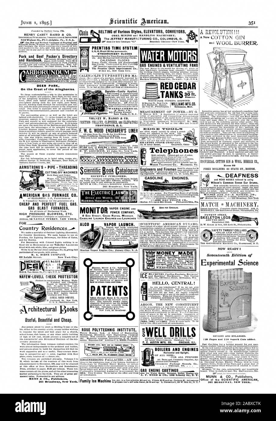 Caldaie e motori in orizzontale e in verticale con motore a gas per getti centrali dell'inferno! Argo IL NUOVO COSTITUENTE ELL TRAPANI "CAV HENRY CAREY BAIRD St CO. La carne di maiale e manzo di Imballatore ARBORUNDUM Directory DEER PARK sulla cresta del Alleghenies. ARMSTRONG filettatura tubo MACCHINE TRONCATRICI AMERICAN forno a gas CO. A BUON MERCATO E PERFETTA DI GAS COMBUSTIBILE. Il Gas di altiforni soffianti ad alta pressione ecc. Per il paese Residences' ft.ii 18 5 20 NAFEW-LOVELL CONTROLLARE PROTECTOR SAMUELE NON' COMPANY; utile bella ed economici. 361 Broadway New York. Camera 60 FISKE EDIFICIO 89 stato ST. BOSTON. Ora pronta ho scienza sperimentale 120 Foto Stock