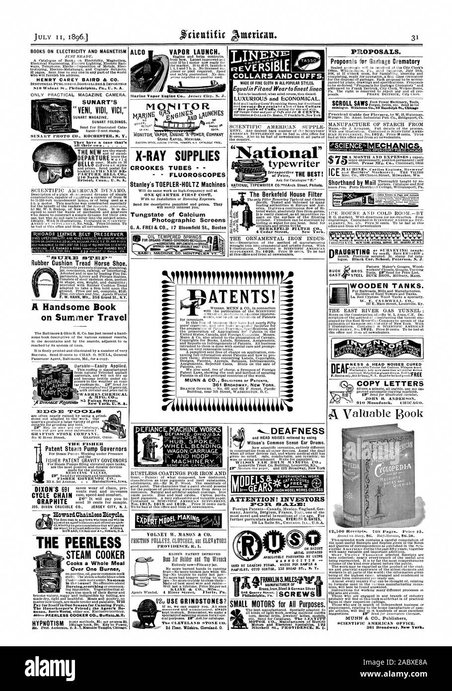 L'incomparabile cuoci a vapore su un bruciatore tubi di Crookes ° FLUOROSCOPES Stanley TOEPLER-HOLTZ Macchine tungstato di calcio schermi fotografici G. A. FREI & CO. 17 Bloomfield San Boston X-RAY FORNISCE MACHINE CO. MONTPELIER VT. DEFIANCE. OHIO.U.5.A. Ruota di carro di piegatura carrello realizzato in panno sottile in tutti gli stili popolari. qu nel montare e usura al migliore linea lussuoso ed economico. La casa di Berkefeld BERKEFEI del filtro. Filtro CO. " Nazionale " Nastri inchiostratori per macchine da scrivere ATTENZIONE! Gli investitori utilizzati da società di leasing. Scrivere per il campione VIINKLINS.miglio616 proposte di ghiaccio per immondizia meccanica di cremazione. BUCK VAPORE IN GHISA Foto Stock