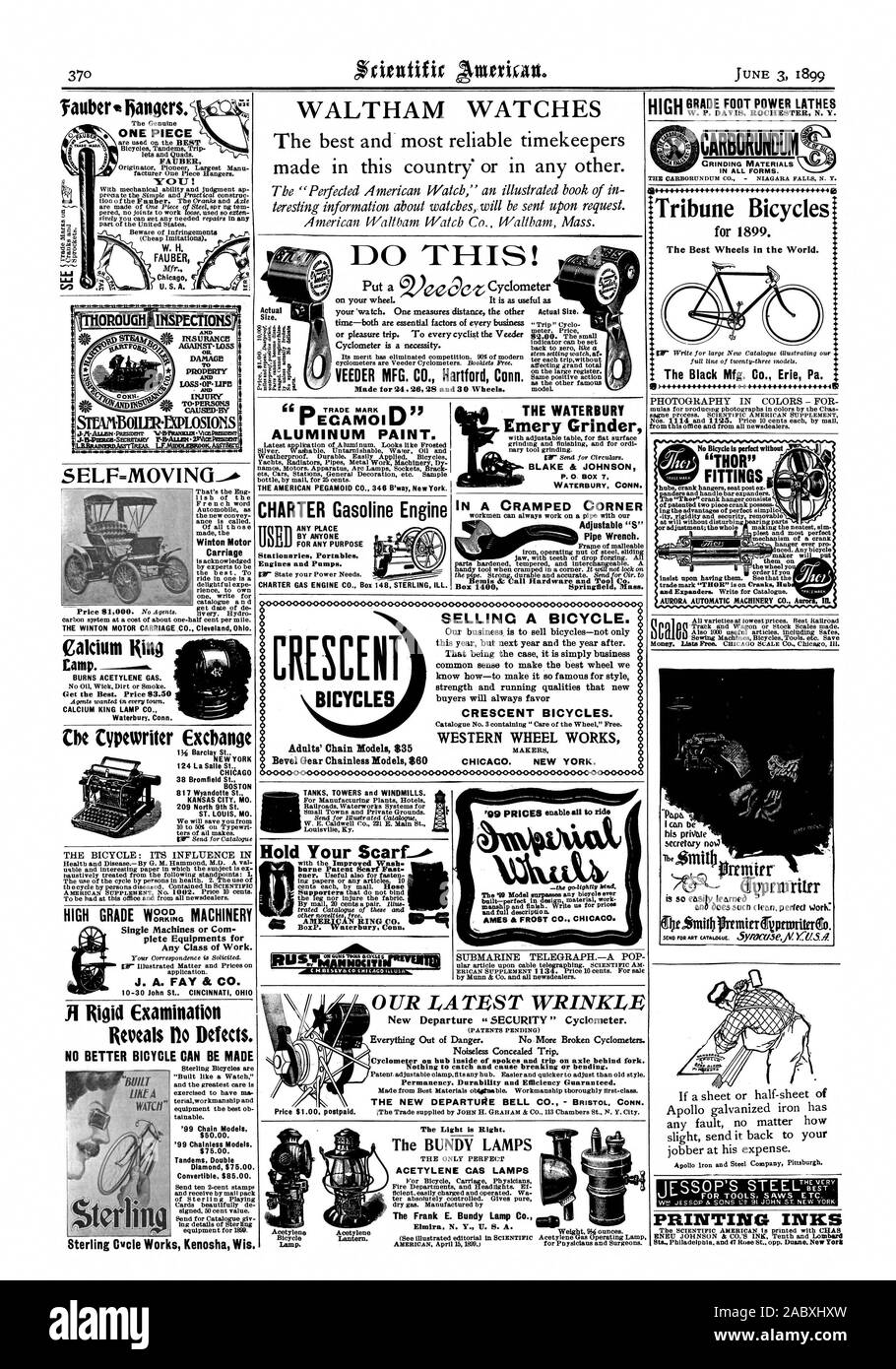 Un pezzo FAUBER U.S.A. In CARBORUNDUM Winton carrello a motore Il motore WINTON CARRELLO CO. Cleveland Ohio. Camp. BURNS gas di acetilene. Calcio lampada RE CO. Waterbury Conn. i nastri inchiostratori per macchine da scrivere Exchange Pi Barclay St NEW YORK 124 La Salle San CHICAGO 38 Bromfield San BOSTON 817 Wyandotte San KANSAS CITY MO. 209 Nord 9 San ST. LOUIS MO. La Bicicletta: LA SUA INFLUENZA IN ALTO GRADO Wsga? Macchinari Macchine singole o Com reparti attrezzature per qualsiasi classe di lavoro. J. A. FAY è CO. 10-30 John St CINCINNATI OHI JI esame rigida rivela lb o difetti. Non migliore di bicicletta può essere costruito un tikt WATCH' Sterim Foto Stock