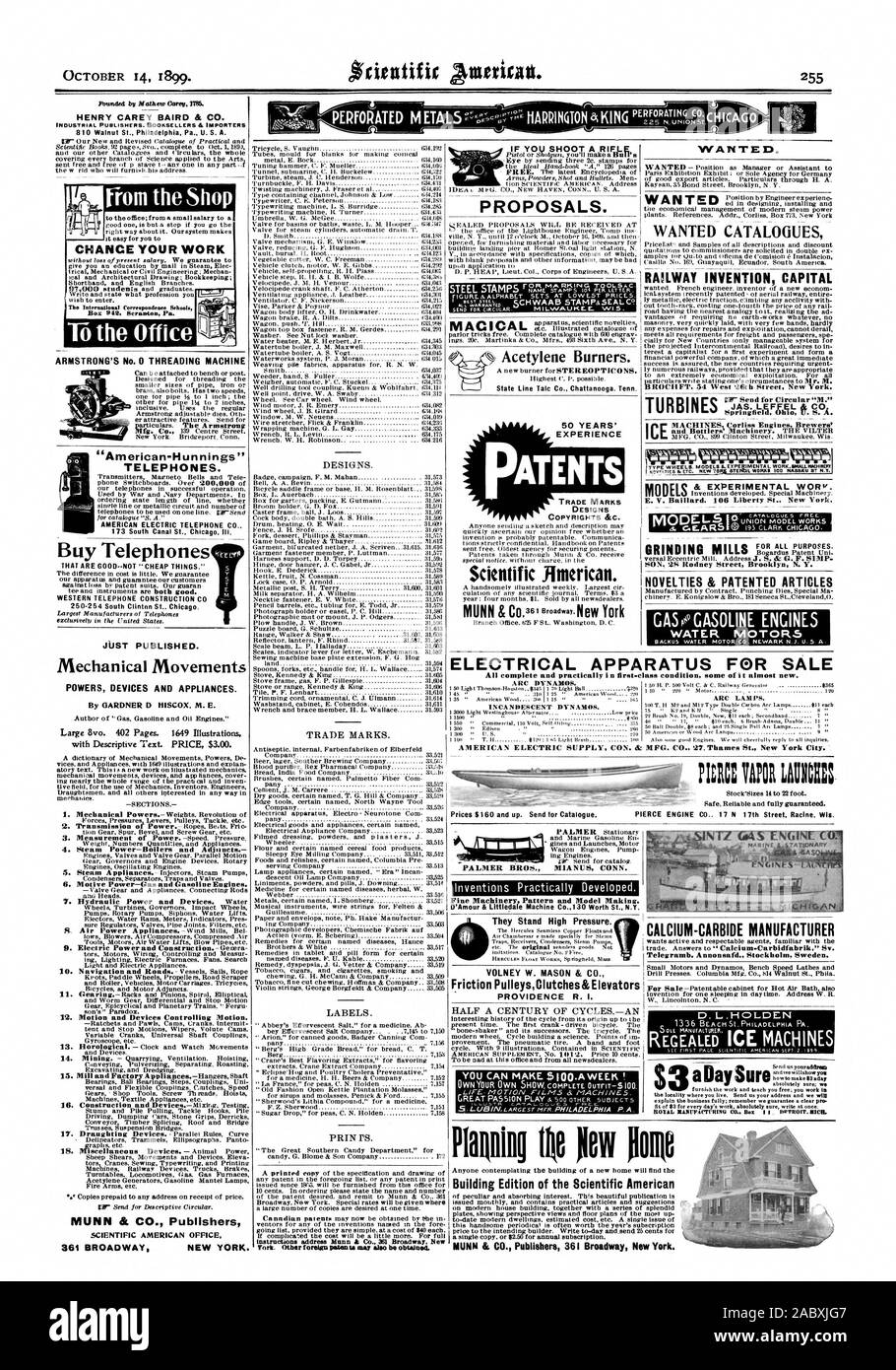 12. Movimento e dispositivi che controllano il movimento. SCIENTIFIC AMERICAN OFFICE 361 BROADWAY NEW YORK. Disegni e modelli. Marchi commerciali. Etichette. PRIN I. Indirizzo istruzioni Mann & Co. 361 Broadway nuovi prezzi $160 e. Inviare per il catalogo. Voluto. 00 LUNEN calcio-carburo Telegramb produttore. Annonsafd. Stoccolma Svezia. Possibilità il tuo lavoro se si spara un fucile proposte. Bruciatori di acetilene. Attrito MACICAL PulleysClutches&Ascensori provvidenza R. I. MEZZO SECOLO DI CICLI.-UN È POSSIBILE FARE. 5100.AWEEK ! BROS. MIAN NOI CONN. PALMER D'Amour & Littledale Machine Co130 Worth St. N.Y. Essi Stand ad alta pressione Foto Stock 12. Movimento e dispositivi che controllano il movimento. SCIENTIFIC AMERICAN OFFICE 361 BROADWAY NEW YORK. Disegni e modelli. Marchi commerciali. Etichette. PRIN I. Indirizzo istruzioni Mann & Co. 361 Broadway nuovi prezzi $160 e. Inviare per il catalogo. Voluto. 00 LUNEN calcio-carburo Telegramb produttore. Annonsafd. Stoccolma Svezia. Possibilità il tuo lavoro se si spara un fucile proposte. Bruciatori di acetilene. Attrito MACICAL PulleysClutches&Ascensori provvidenza R. I. MEZZO SECOLO DI CICLI.-UN È POSSIBILE FARE. 5100.AWEEK ! BROS. MIAN NOI CONN. PALMER D'Amour & Littledale Machine Co130 Worth St. N.Y. Essi Stand ad alta pressione Foto Stock