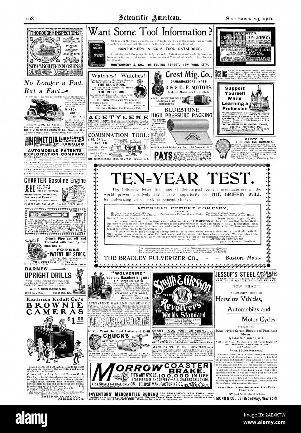 ASBE FIRE-feltro rivestimenti realizzati in SECTIOSI ti.W. Giovanni 4" presenza di materiali contenenti amianto. Tetto1n. materiali. Tre metri di lunghezza. S MTG. CC LA17TLPNIA BOSTON vernici liquide a macchie elettrica' materiali. Boston Massachusetts .13 r AMERICAN CEMENT COMPANY DIECI ANNI DI PROVA. 04AAI .U S% WINTON carrello a motore Il motore WINTON CARRELLO CO. Cleveland Ohio. AUTOMOBILE LO SFRUTTAMENTO DEI BREVETTI COMPANY. BARNES' verticale trapani Eastman Kodak Co. telecamere BROWNIE $ per brownie FOTOCAMERA PER CAMBI JH = 2x foto - $1.00 Rochester. N. Y. "WOLVERINE' gas e motori a benzina WOLVERINE motore funziona a gas acetilene e carburo di 5 3S 57. Mi 06 4. 7 11 Foto Stock