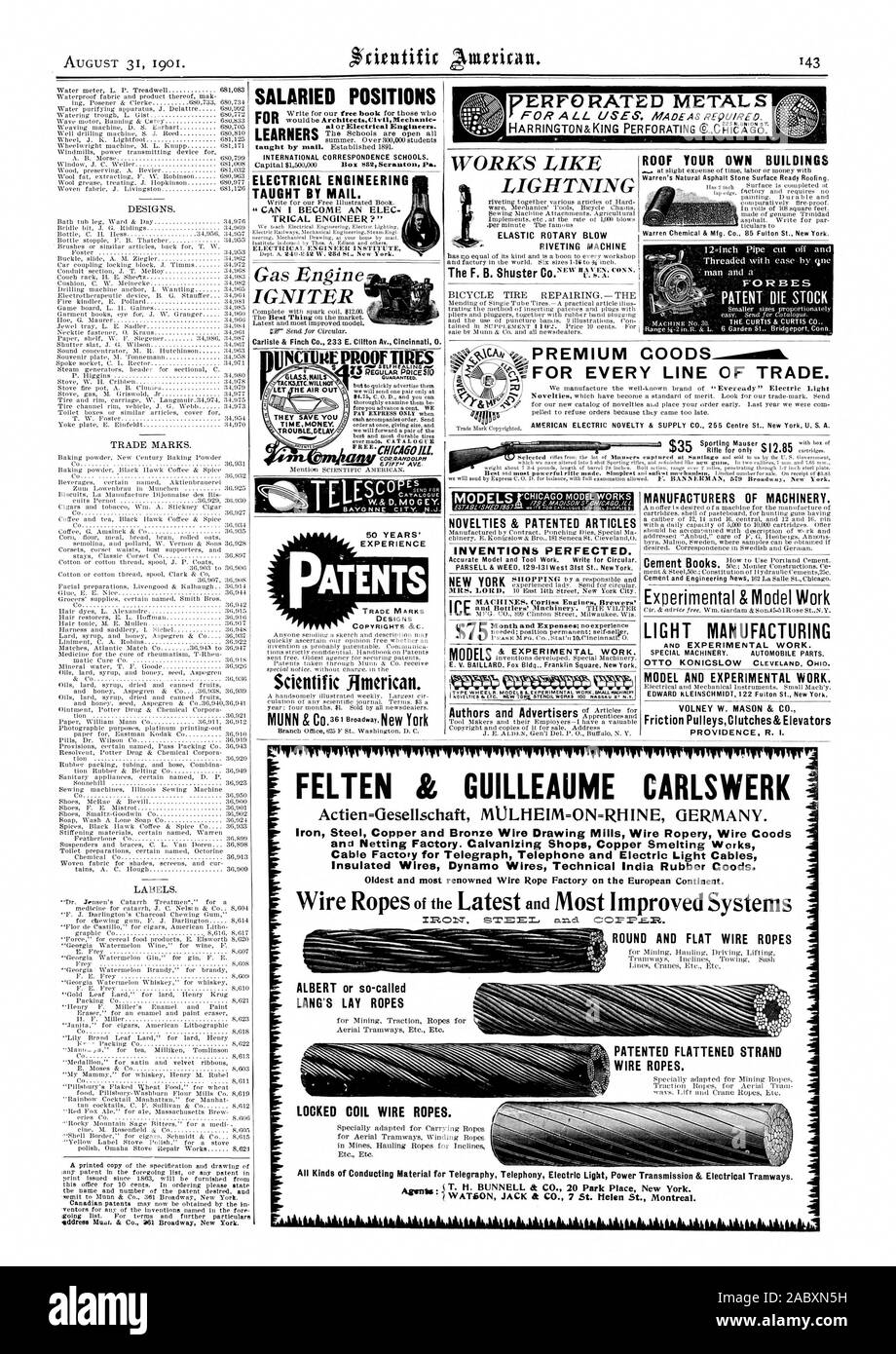Disegni e modelli. Marchi commerciali. Etichette. Posizioni retribuito al o ingegneri elettrici. La corrispondenza internazionale delle scuole di ingegneria elettrica insegnata da Mail. "Posso diventare un ELEC TRICAL ENGINEER?' ingegnere elettrico istituto accenditore Carlisle & Finch Co. 233 E. Clifton un. Cincinnati 0. Funziona come un fulmine elastico Colpo Rotante macchina chiodatrice pneumatico per bicicletta riparazione.-la ' loro di risparmiare TIM E DENARO. TROUBLEDELAY -.mo Mar Gounaurfto. invieremo una coppia solo a esaminare accuratamente il loro essere PAGARE EXPRESS solo quando cash accompagna l'ordine. Invia ordine alla volta dare dimensioni e trasmetteremo una coppia di th Foto Stock