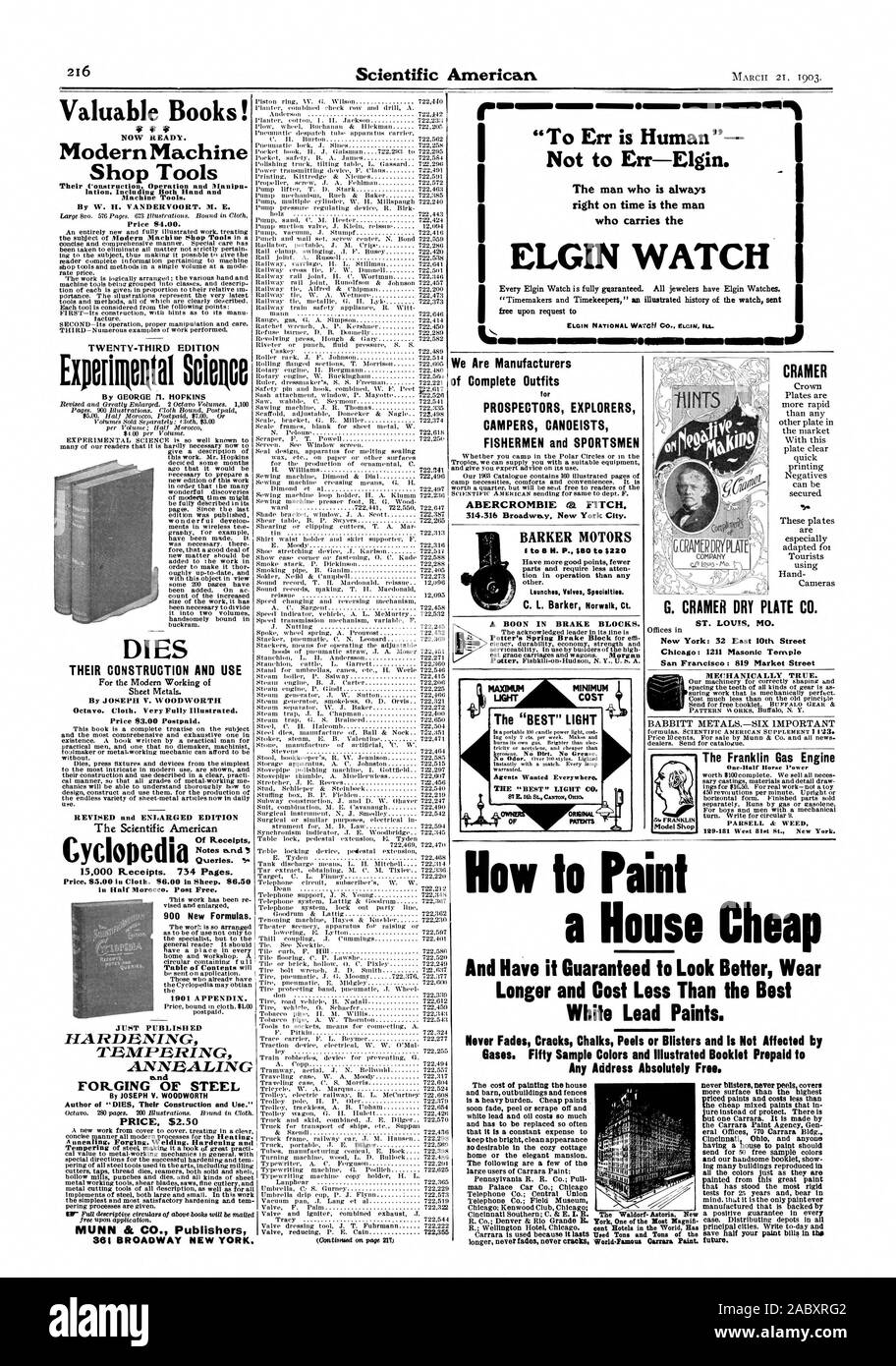La loro costruzione e funzionamento Manipu lazione comprendente sia la mano e macchine utensili. Da W. H. VANDERVOORT. A. E. Prezzo 54.00. La loro costruzione e utilizzo per la Moderna Lavorazione dei metalli in fogli. Da GIUSEPPE V. IL LEGNO vale la pena Octavo. Panno. Molto illustrato completamente. Prezzo 53.00 postpagato. Rivista e ampliata edizione del Scientific American solo pubblicare la tempra ed il rinvenimento ricottura di un.nd libri di pregio! 333 ora pronto. Le moderne macchine utensili Shop ventitreesima edizione CYCIODedi muore di ricevute una query. o note e 15.000 ricevute. 734 pagine. Prezzo 55.00 in stoffa. 56.00 in pecore. 56.50 a metà Foto Stock
