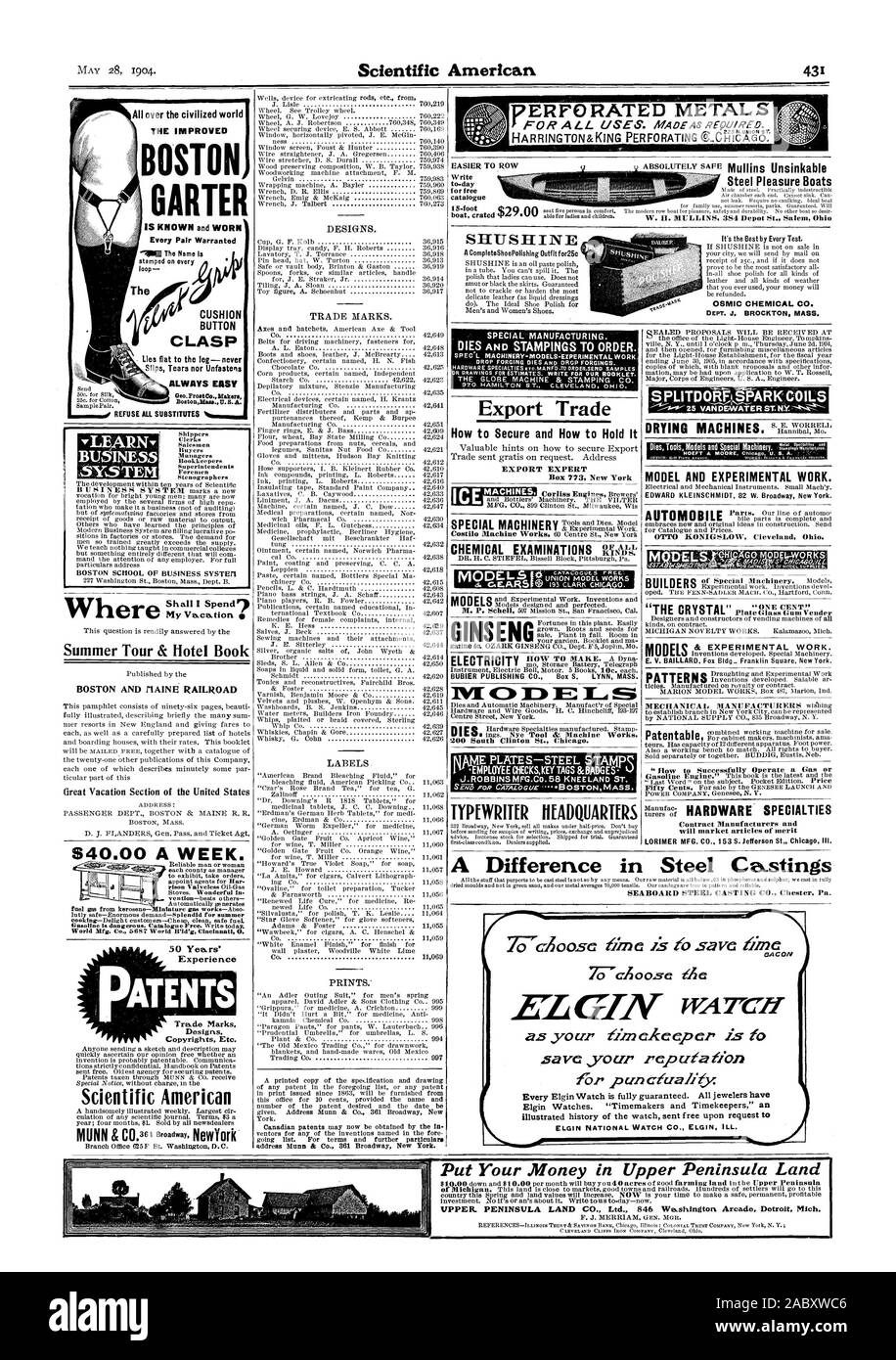 Più facile scrivere riga per giorno per libero in acciaio catalogo di imbarcazioni da diporto in tutto il mondo civilizzato la migliorata BOSTON GIARRETTIERA 41' METALLI FORATI ogni coppia garantito il cuscino chiusura pulsante caricatori Cancellieri Venditori Acquirenti dirigenti contabili Superintendents capisquadra sistema Stenographers dove V la mia vacanza Estate Tour & Hotel Prenota Boston e riAINE RAILROAD °vera vacanza sezione degli Stati Uniti affidabile uomo o donna ogni contea come manager per esibire prendere gli ordini di nominare agenti per bugiardo. rison Valveless Oil-Gas stufe. Meravigliosa nel. invenzione-beat altri lutly safe-enorme domanda-Splendid Foto Stock