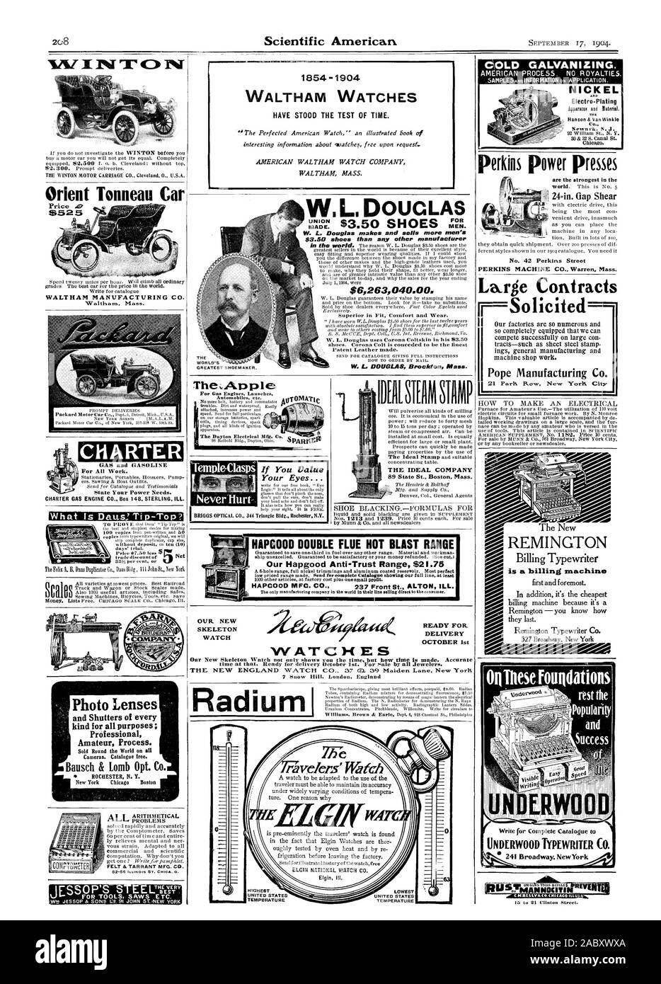 $3.50 scarpe rispetto a qualsiasi altro produttore $6263040.00. La società ideale 89 membro San Boston Massachusetts Pronto per il 1 ottobre di orientare Tonneau auto WALTHAM MANVFACTVRING CO. Waltham messa. Carta per tutti i lavori. CHARTER MOTORE A GAS CO. Box 148 STERLING ILL. Che cosa è Daus:Tip-Top? Net vecchio zincatura. Nichel 30 & 32 S. Canal San Chicago. perkios presse di potenza sono i più forti nel 24=a. Gap Shear n. 42 Perkins Street grandi contratti MIN= =MOM. Macchina da scrivere Underwood CO. Per GLI UTENSILI seghe ecc. Foto lenti e persiane di ogni tipo per tutti gli scopi ; processo amatoriale. ALI problemi aritmetici orologi Foto Stock