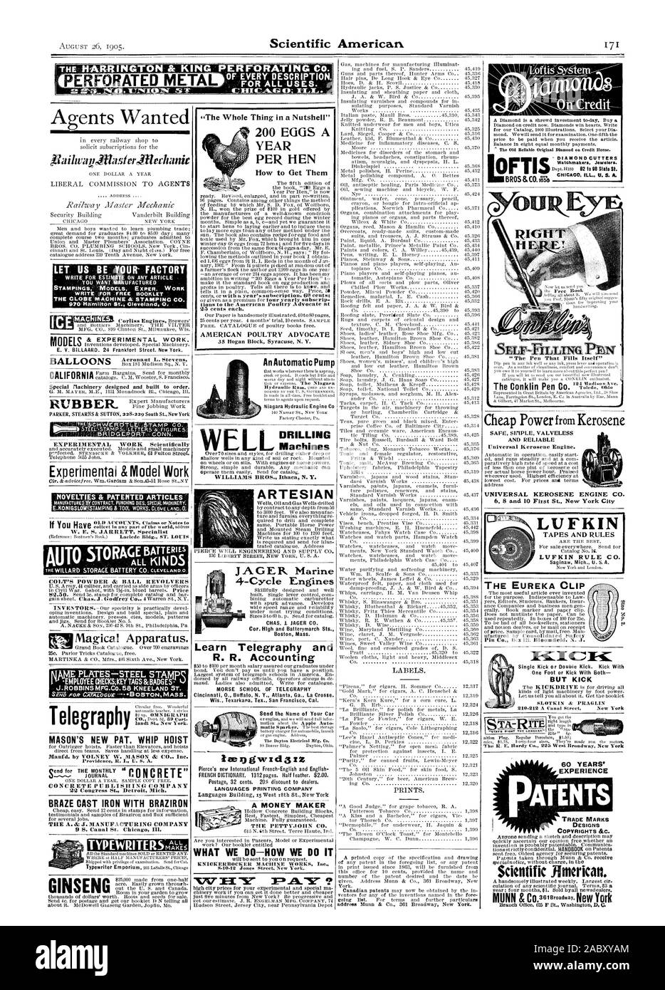 Di ogni descrizione PER TUTTI GLI USI.  ID. "TINT IC III CellIge FIALA ID . Metallo perforato NailwaeXiasierfilethanit SCRIVERE PER PREVENTIVO SU QUALSIASI ARTICOLO CHE SI DESIDERA fabbricato il globo 'Machine timbratura & CO. & Lavoro sperimentale. Aeronaut L. Stevens palloncini Tr IN GOMMA GU &sperimentale di lavoro modello COLT POLVERE & BALL RIVOLTELLE dipendente controlla; key tag e badge landt San New York. MASON È DI NUOVO PAT. La frusta di calcestruzzo paranco Publishing Company 22 Congress St. Detroit Mich Brasare IN GHISA CON IL BRAZIRON A. & J. MANUFACTURING COMPANY EL macchine foratrici WILLIAMS BROS. Ithaca N. Y. ARTESIAN LINGUE Foto Stock