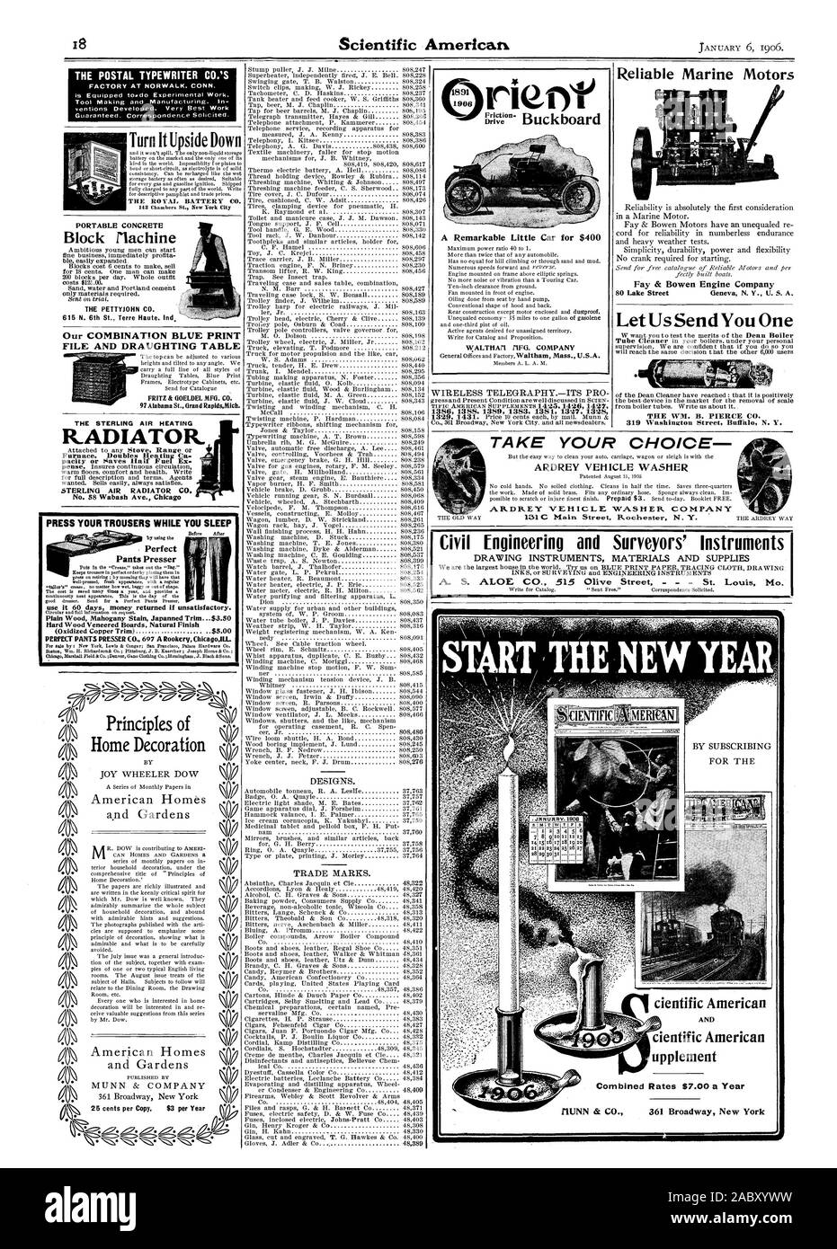 Premere i pantaloni mentre dormi pantaloni perfetto uso pressore 60 giorni soldi restituiti se insoddisfacente. Legno duro schede impiallacciata in finitura naturale (rame ossidato rivestimento) . $5.00 PERPECT PANTALONI PRESSORE CO. 697 Un Rookery Utica gILL forno. Raddoppia il riscaldamento pacity Ca o consente di risparmiare carburante Metà ex n. 58 Wabash Ave. Chicag La nostra combinazione blu FILE DI STAMPA ED ELABORAZIONE TABELLA FRITZ & GOELDEL MFG. CO. 97 Alabama San Grand RapidsMich. Il PETTYJOHN CO. 616 N. 6 St. Terre Haute Ind. Il blocco radiatore macchina MUNN & COMPANY '':'.'.:' una notevole piccola vettura per $400 WALTHAll FG. Azienda rien 1386 1388 1389 Foto Stock