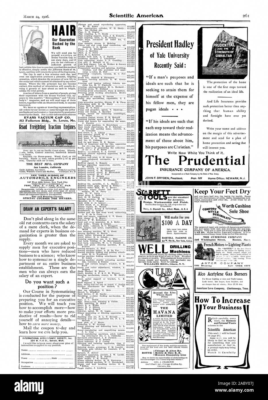 EVANS CAPPUCCIO VUOTO CO. 312 Fullerton Bldg. San Luigi Mo. La nostra garanzia sostenuto dalla Banca IL MIGLIOR MFG. Società San Leandr California SCUOLA DI NEW YORK DI AUTOMOBILE ENGINEERS CORSI SPECIALI PER I PROPRIETARI. Disegnare un salario esperti vuoi una tale posizione ? INTERNATIONAL ACCOUNTANTS" Società Inc. 324 W. Fin t San Detroit Mich Presidente Hadley della Yale University ha recentemente affermato: "Se i suoi ideali sono tali che ogni passo verso la loro reale ization significa l'anticipo mento di quelli su di lui i suoi scopi sono cristiane.' PRUDENtIAL f la forza di Gibilterra UEM! Scrivi ora mentre ci si pensa il Foto Stock