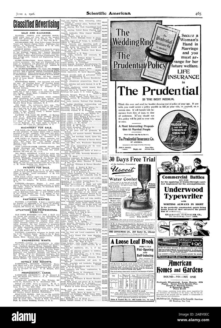 Fissare una mano di donna matrimonio e di gamma per il suo futuro benessere: assicurazione sulla vita nel Prudential [è il miglior mezzo. Vendita e Scambio. Macchine ed apparecchi per la vendita. I BREVETTI PER LA VENDITA. Ricerca partners. Aperture. ENGINEERING vuole. HOTELS e resorts. Schede professionali. 30 giorni di prova gratuita dello scambiatore di calore acqua ilinerican legato-VOLUME ONE un bel libro. Prezzo $3.50 una foglia allentati Prenota perfettamente Flat-Opening e Self-Indexing 3.6 MOTORE WIT tutte le imbarcazioni provviste di acqua vani stretti non affondare. zione di persone sposate Prudential Insurance Co. Battaglie commerciali sono vinto dalla applicazione del cervello Foto Stock