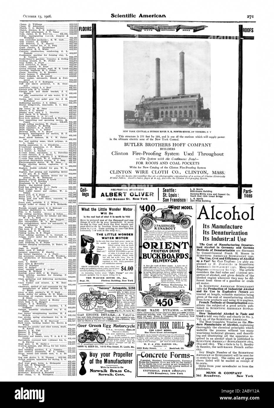 La sua Industr: al piastrella di utilizzare il costo di fabbricazione del Denatur virtualizzato di alcol in Germania e tedesco Scientific American SUPPLEMENT 1550. Il costo di utilizzo ed efficienza di alcol MVNN te. Azienda 361 Broadway New York forma UNIVERSALE C6MPAN 70 Broadway New York ORI EN BUCKBOARDS consegna auto 400 2 RUNABOUT PASSEGGERO DISCO DI ATTRITO TRAPANARE Ilas questi grandi vantaggi: W. F. Je JNO. BARNES CO., 1906-10-13 Foto Stock