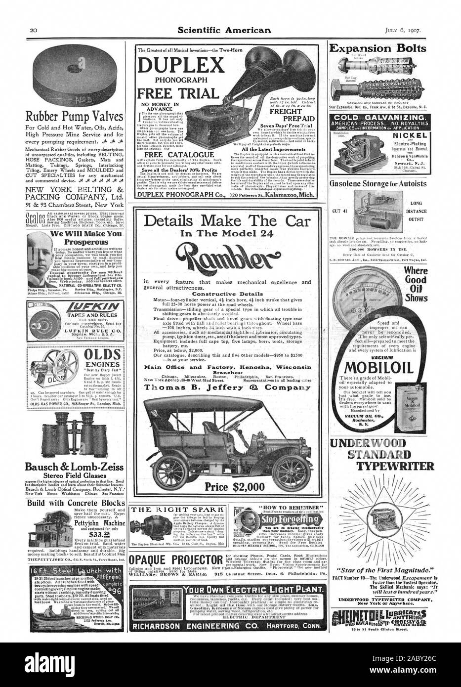 Bulloni a espansione DUPLEX PROVA GRATUITA NESSUN DENARO IN ANTICIPO FONOGRAFO trasporto prepagato per sette giorni di prova gratuita di galvanizzazione a freddo. In gomma delle valvole della pompa Vi faremo prospera ospltal te lodepeulicot sfoglia per la vita. Razionale di co-operativa REALTY C LVFKIN RIME CO. . . 1 . 10.t1 MOTORI Bausch & Lomb-Zeiss campo Stereo bicchieri New York Boston Washington Chicago San Francesco opaco il tuo proiettore CIWN LUCE ELETTRICA PL.ANT. il pompaggio di acqua. segatura di legno refrigerazione. etc. KI.ECTRIG DEPA SIT:affitto RICHARDSON ENGINEERING CO. HARTFORD CONN. Il diritto di scintilla CATALOGO GRATUITO salva tutti i concessionari' 70% di profitti Foto Stock