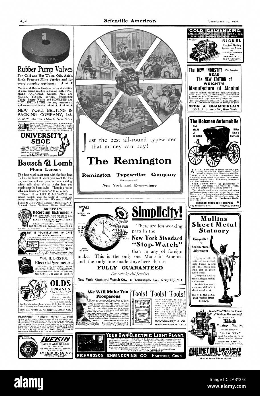 La zincatura a freddo. In nichel della Remington gomma le valvole della pompa università calzatura Bausch Lomb leggere la nuova edizione di fabbricazione di alcole SPON & CHAMBERLAIN l'Automobile Holsman CINQUE ANNI DI SUCCESSO corse come un carrello (Incorporato) New York e ovunque 'Stop-Watch PIENAMENTE GARANTITA abbassare Vi faremo prospera strumenti! Strumenti! Strumenti! Foto SIANIIST LENTI DEL BRISTOL WM. Esso BRISTOL pirometri elettrico lasciate libere. HOLSMAN AUTOMOBILE COMPANY I MOTORI DEI NASTRI E REGOLE ineguagliabile Salem 0. Hildreth motori marini EIMETniihirgittis HAVIANOTIWIT' la te 21 Beath Cilleon Street., Scientific American Foto Stock