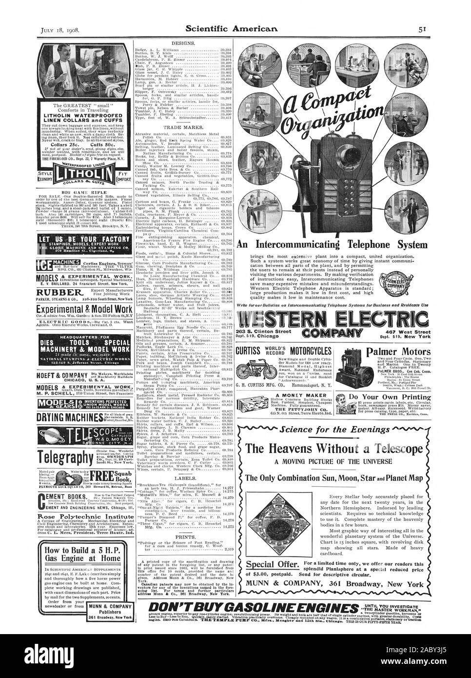 Disegni e modelli. Marchi etichette. Stampe. La telegrafia circolare libero. Landt Wonderfu San New York. La SEDE CENTRALE PER STAMPI UTENSILI PER MACCHINE SPECIALI & LAVORO MODELLO stampigliatura nazionale Jr Electric Works 153.159 S. Jefferson Street. Chicag macchine asciugatrici ularmaterials. S. E. BrorrellHaunibalMo. rnPS Die Mater. Macchinisti e costruttori di macchine CHICAG U. S. A. MODELSla invenzioni perfezionato di BIG GAME RIFLE cerchiamo di essere la vostra fabbrica il globo MACCHINA DI STAMPAGGIO E CO 970 Hamilton Claveland st. 0 gomma &sperimentale modello di lavoro come costruire un 5 H. P. motore a gas a casa gli editori ATTREZZO E ENGINEERING NEWS Chicag III Foto Stock