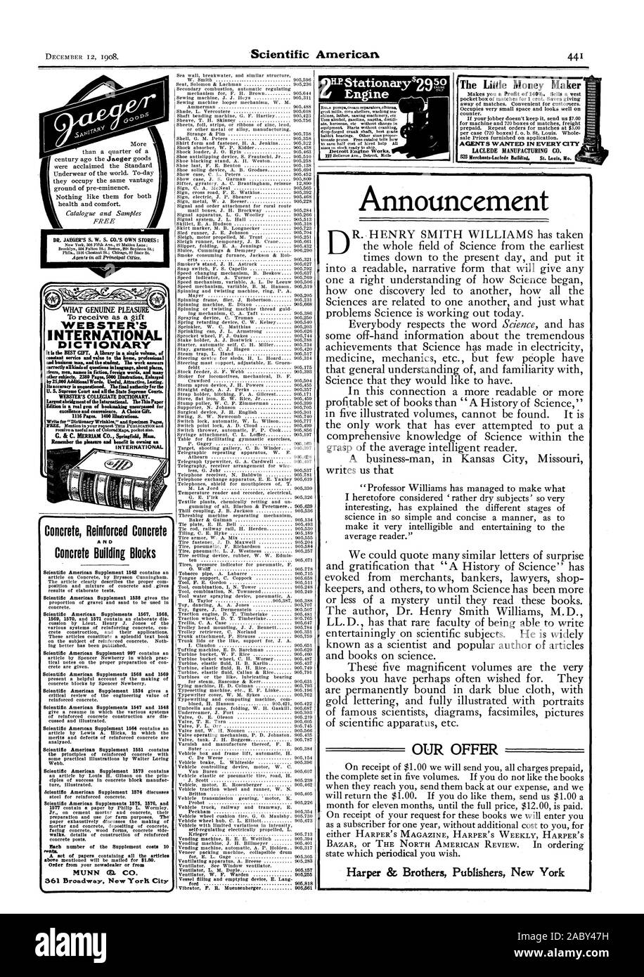 Motore Detroit opere in calcestruzzo di cemento armato e calcestruzzo blocchi di costruzione 361 Broadway New Yorli città cosa PIACERE AUTENTICO Webster Dizionario internazionale di assistenza costante e di valore per la casa e professionali uomo d'affari e lo studente. Il lavoro risposte correttamente aRkinds di domande in lingua sui luoghi di altri soggetti. 2380 pagine 5000 Illustrazioni allargata da 25000 AdditionalWords. Utile attraente duraturi. It: la precisione è indiscusso. L'autorità finale per la U. S. La Corte Suprema e tutti lo stato Corti Supreme Webster Dizionario collegiale. Lergedabridgment del Foto Stock