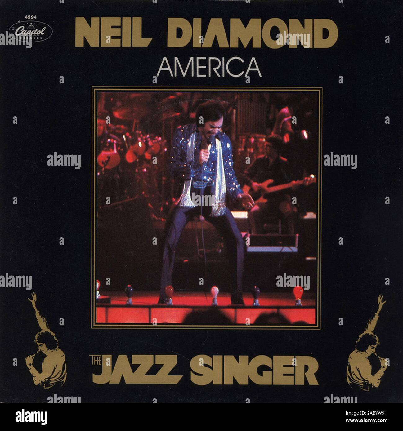 Neil Diamond - America - Vintage vinile copertina album Foto Stock