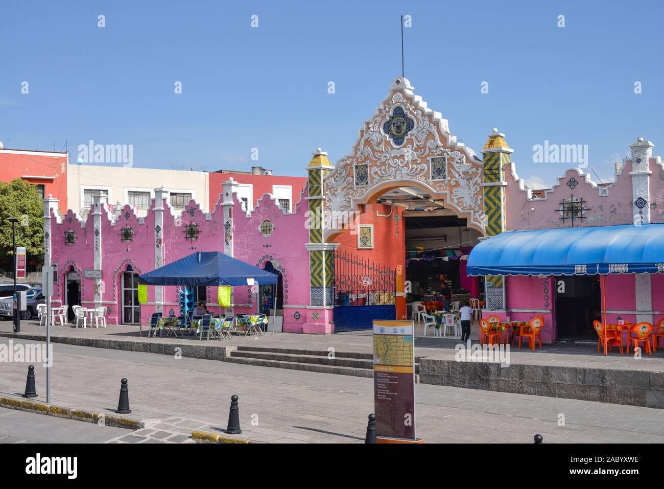 Markthalle Mercado dell Alto, Puebla, Mexiko Foto Stock
