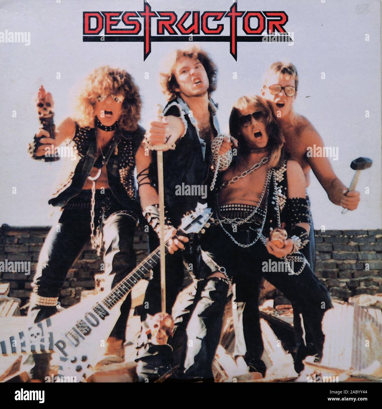 DESTRUCTOR - massima distruzione - Vintage vinile copertina album Foto Stock