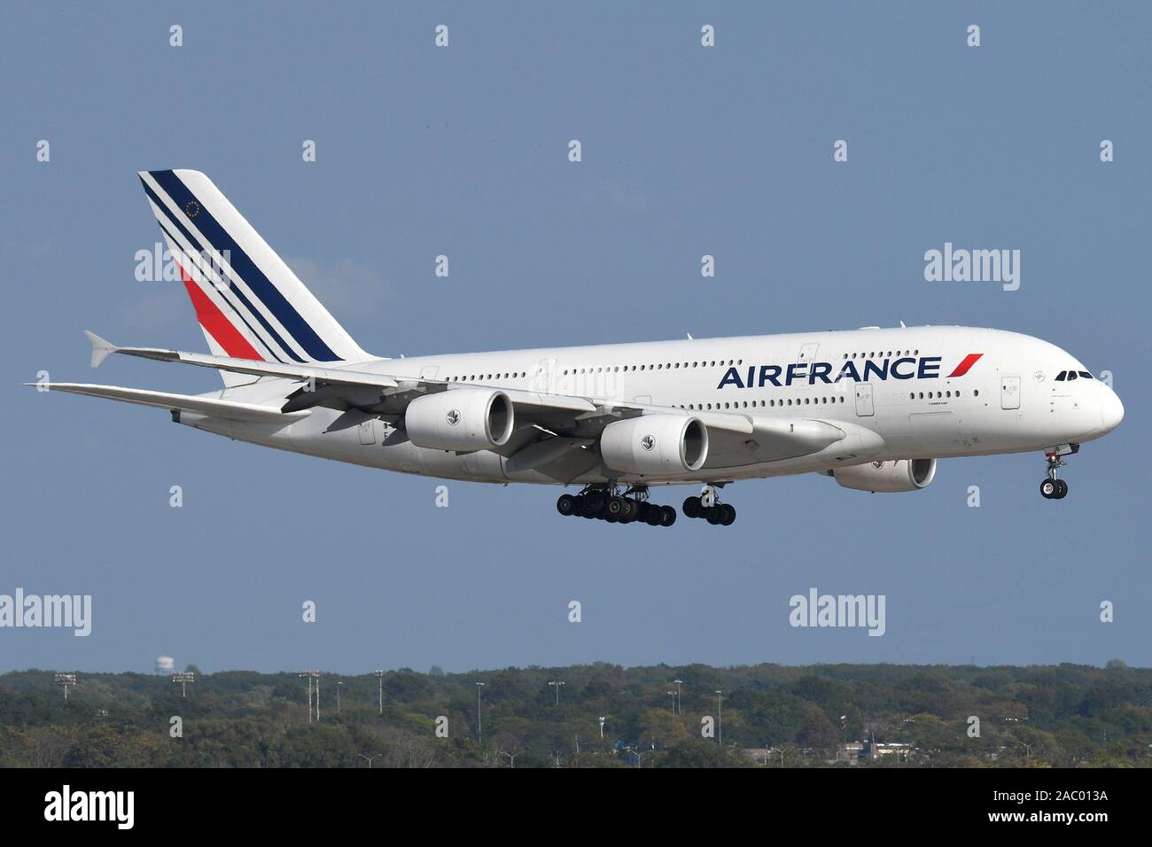 AIR FRANCE si ritira primo Airbus A380 superjumbo. Foto Stock