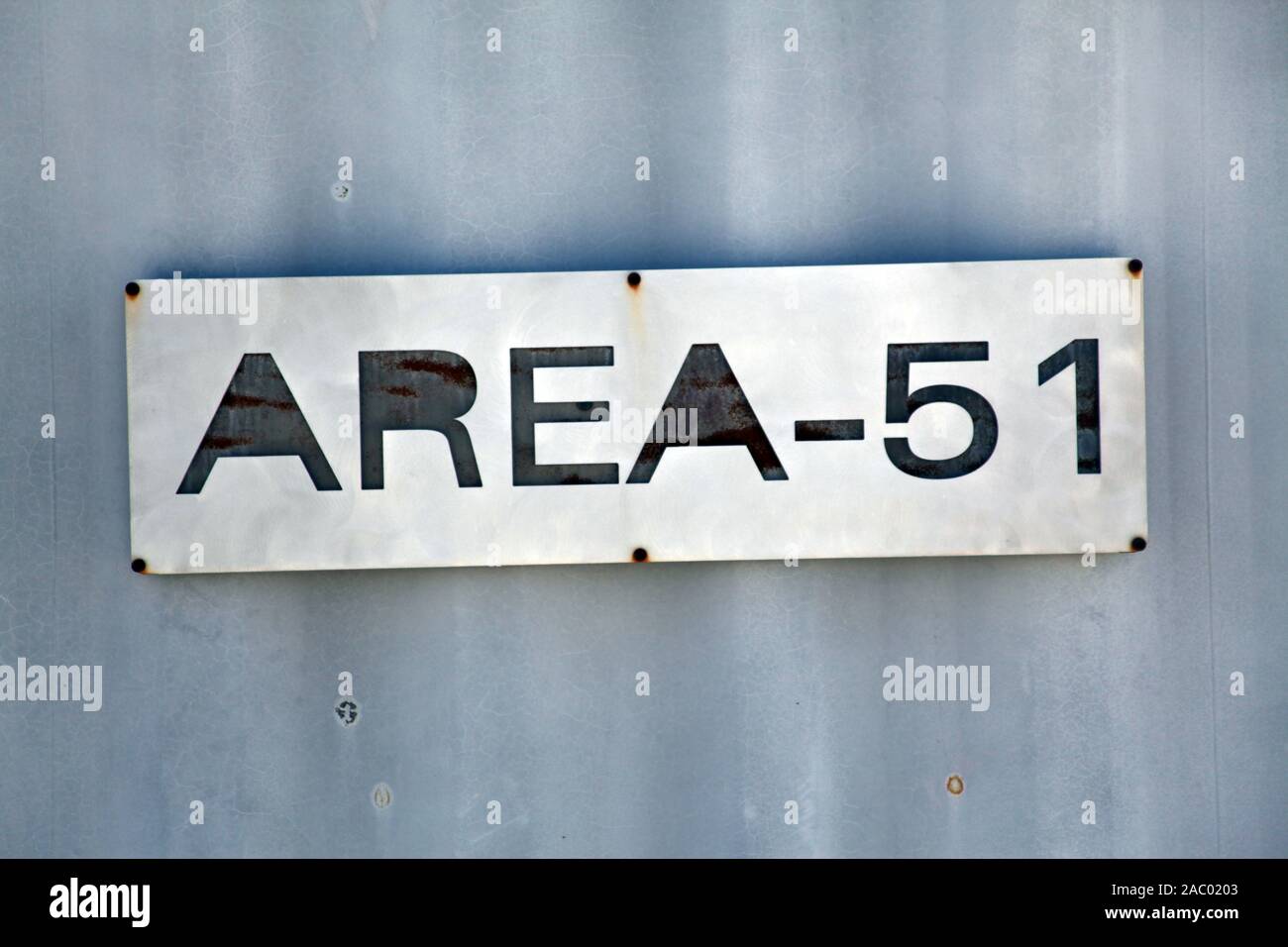 Area 51 Segno Foto Stock