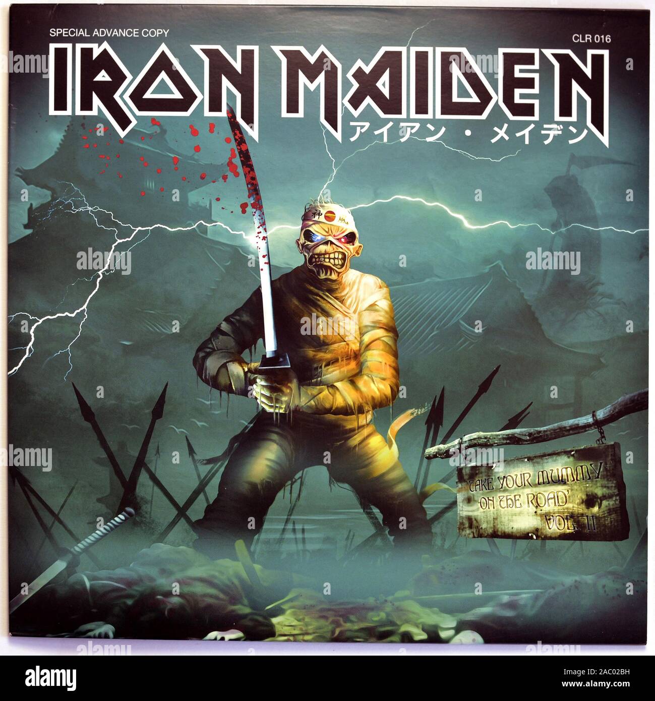 Iron Maiden prendere la tua mamma sulla strada Vol. II - Vintage vinile copertina album Foto Stock