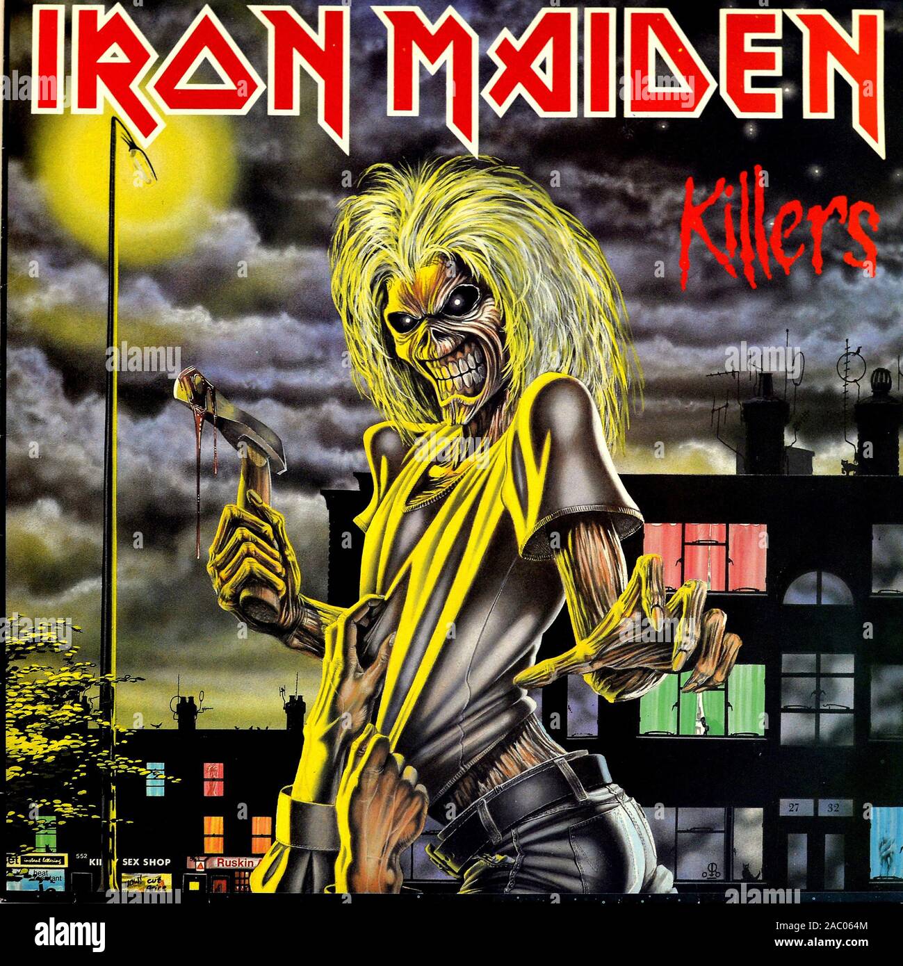 Iron Maiden Killers - Vintage vinile copertina album Foto Stock