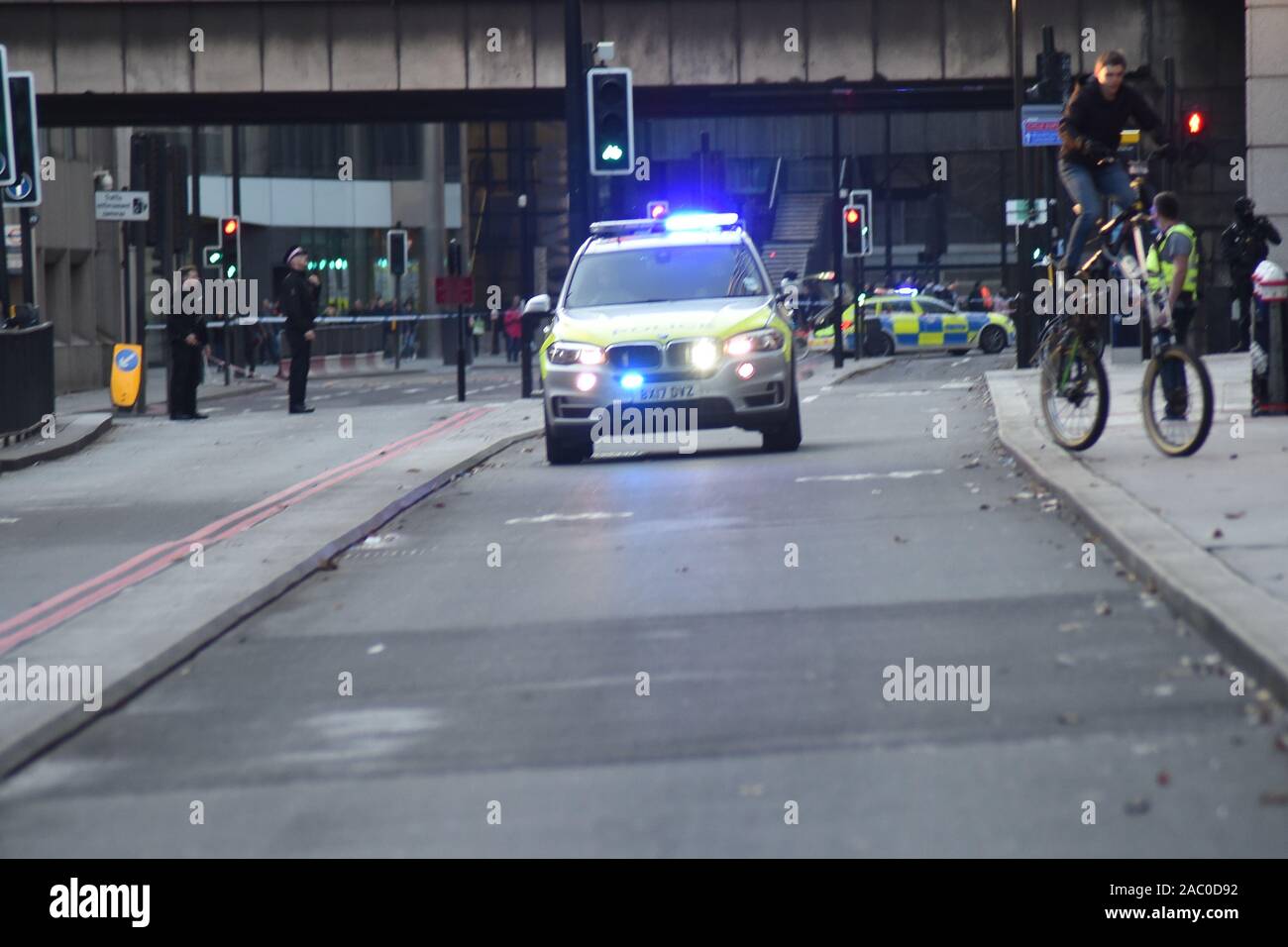 General View of Terror Incident at London Bridge, London, United Kingdom, 29 novembre 2019. Crediti: PatPhoto/ Alamy News Foto Stock