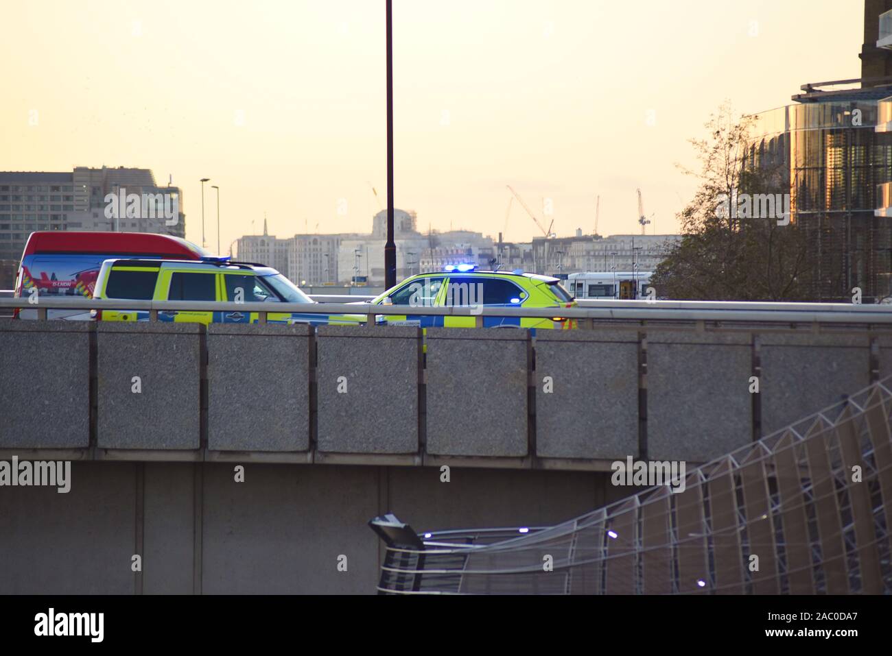 General View of Terror Incident at London Bridge, London, United Kingdom, 29 novembre 2019. Crediti: PatPhoto/ Alamy News Foto Stock