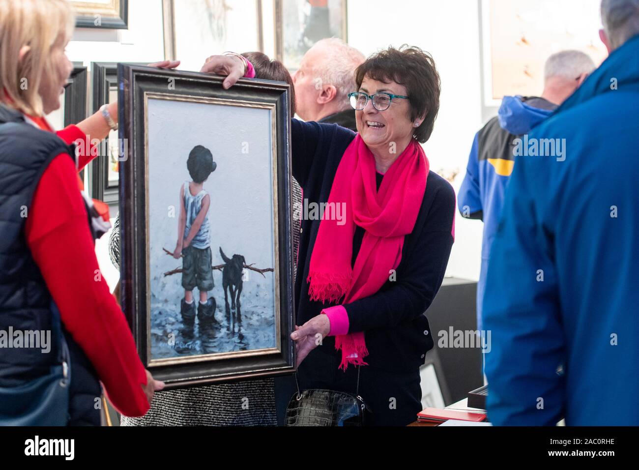 Fiera dell'Arte di Edimburgo 2019, Corn Exchange Foto Stock