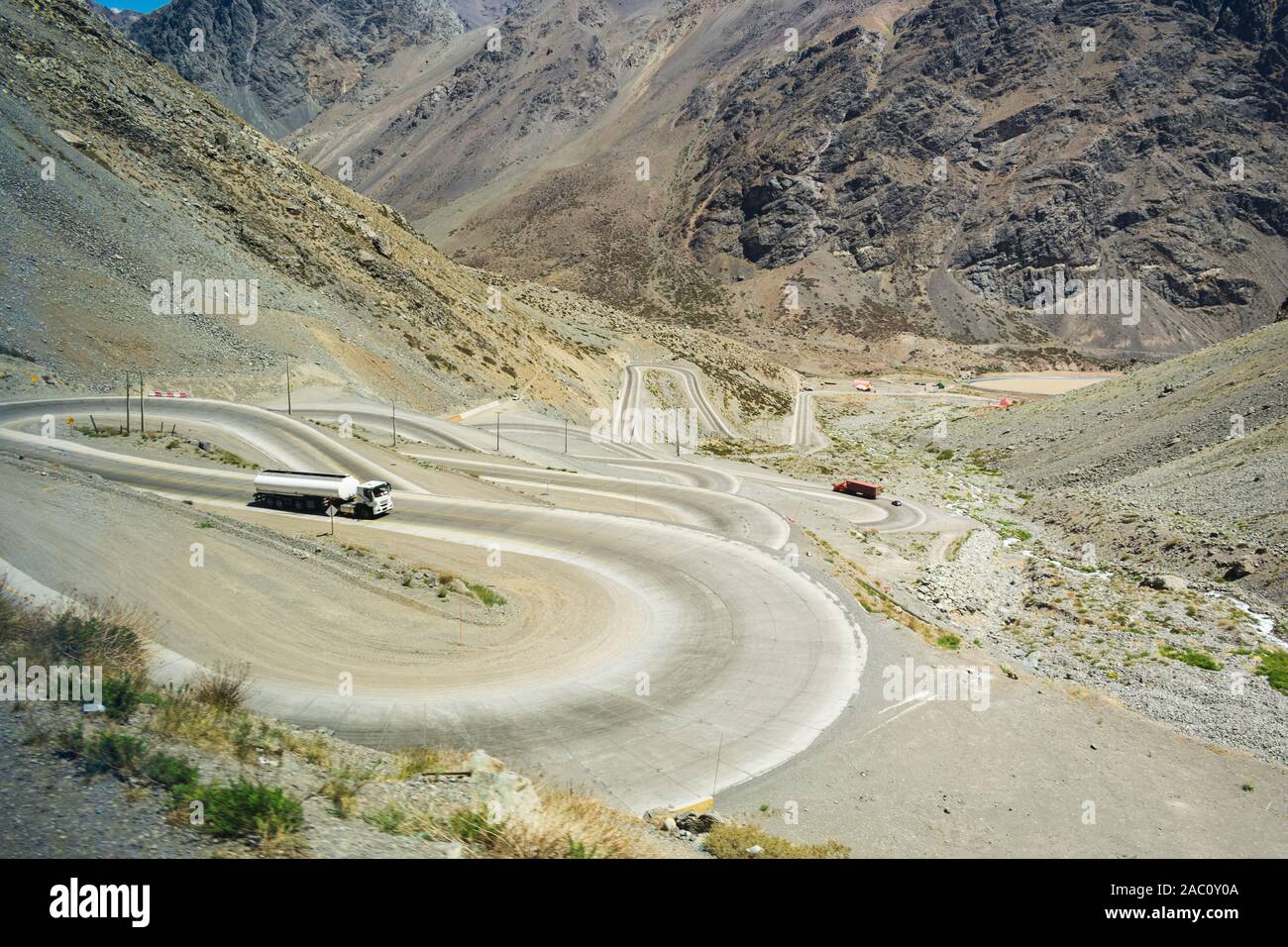 Cordillera de los Andes - Argentina, Cile confine Foto Stock