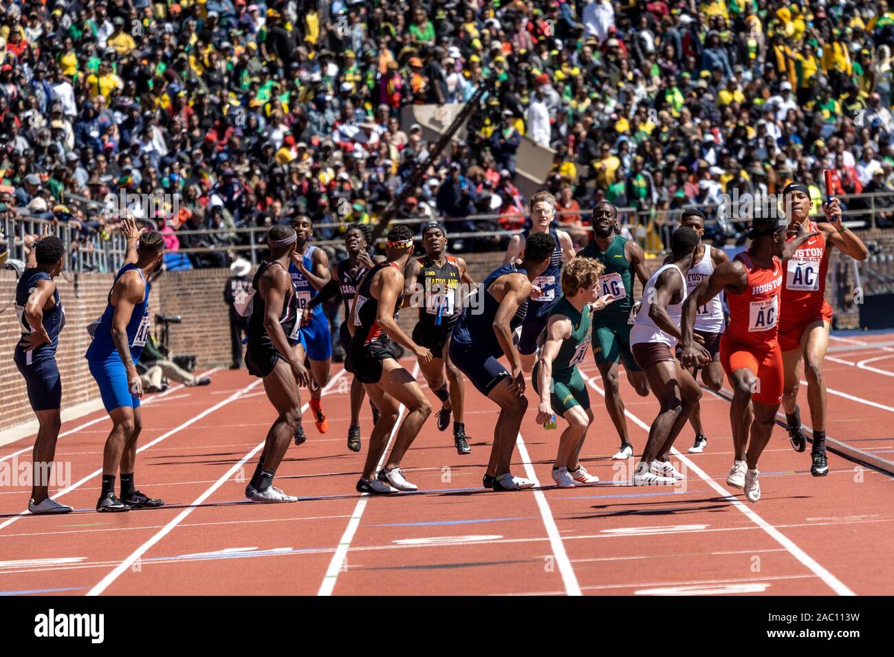 College uomini 4x400 Campionato di America Invitational al 2019 Penn relè . Foto Stock