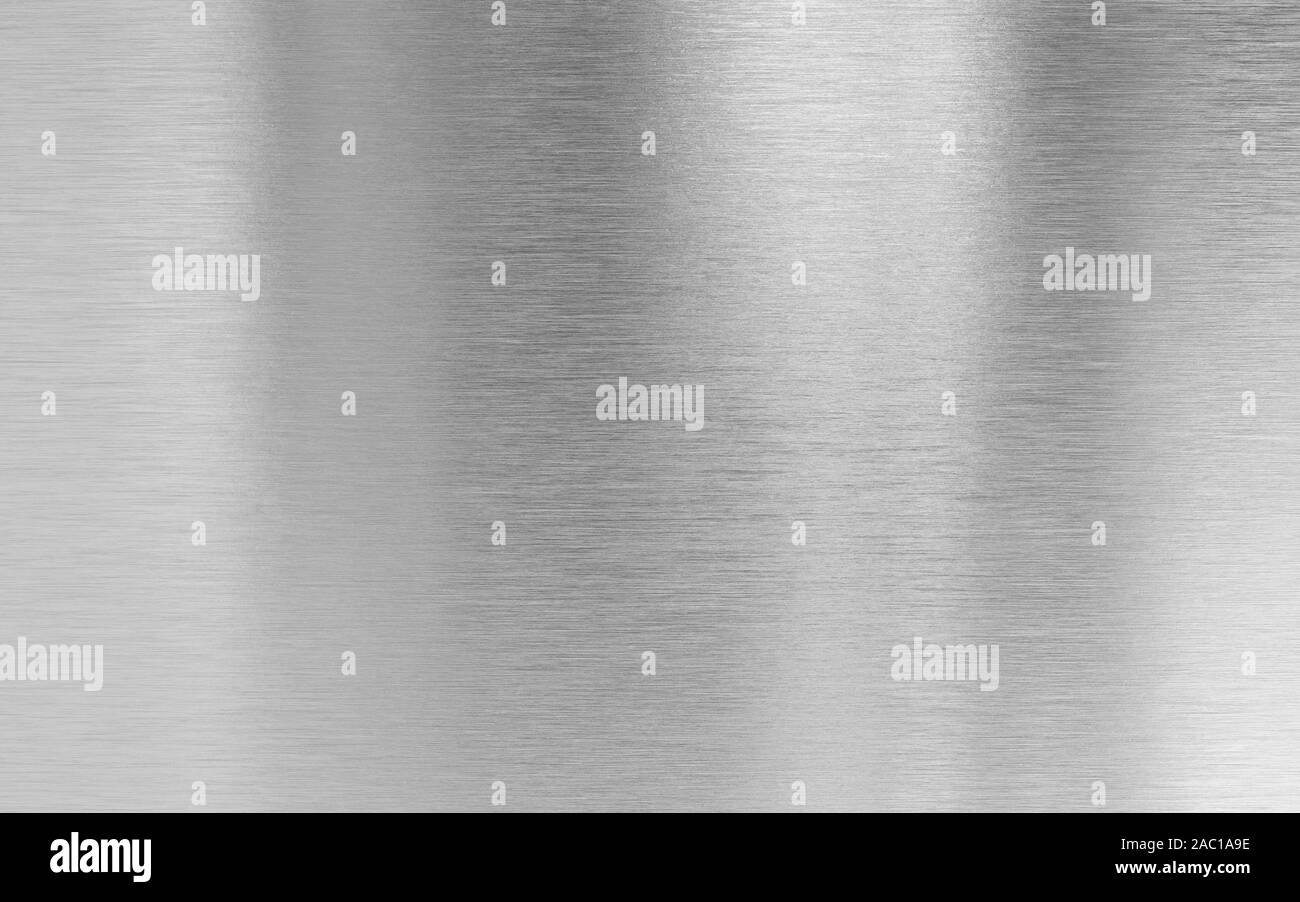In vero metallo sottile di alluminio spazzolato sfondo texture Foto Stock