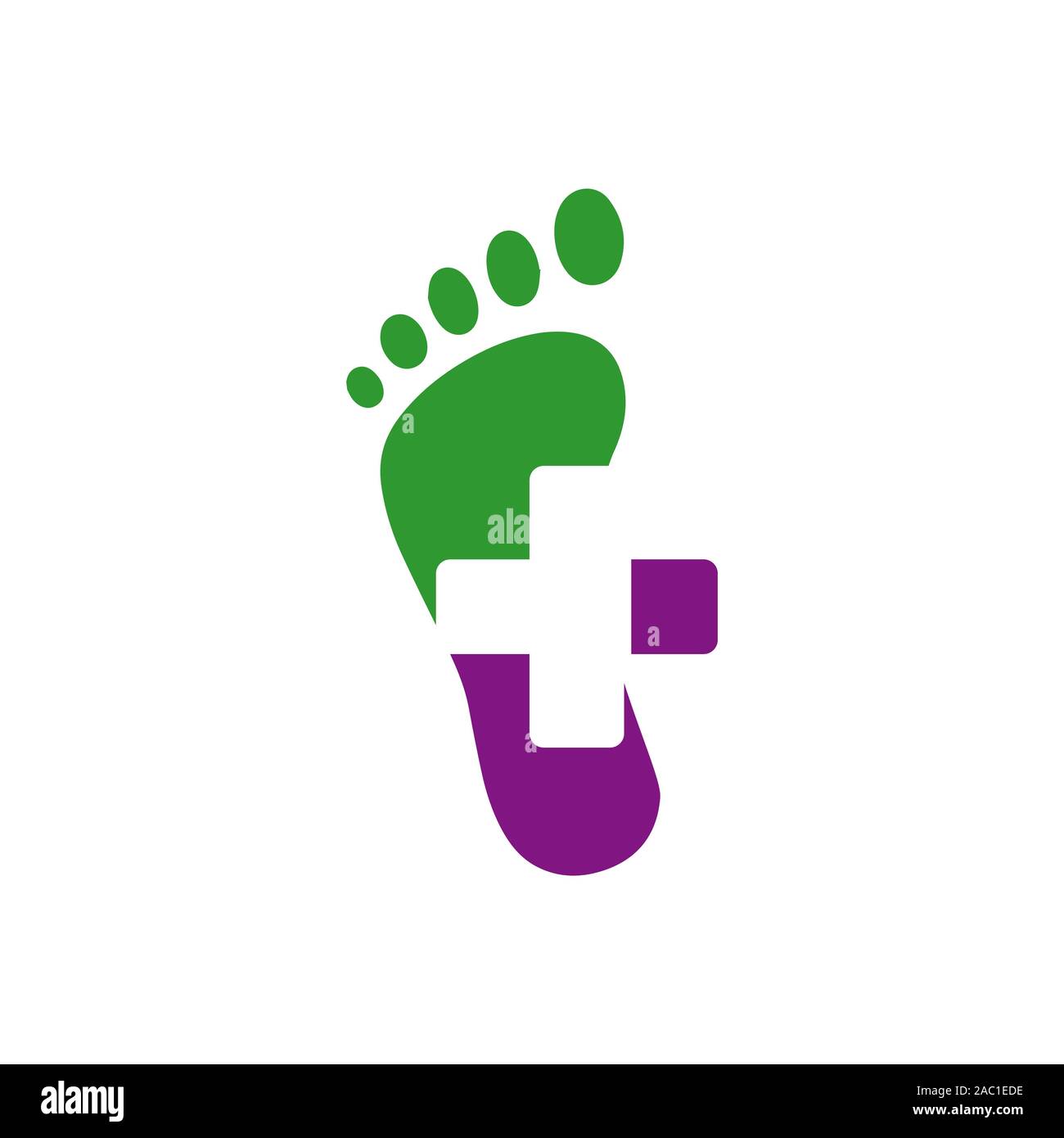 Nuovo creative podiatric piedi piedi cura di stampa di logo design icona vettore modello di illustrazione Illustrazione Vettoriale
