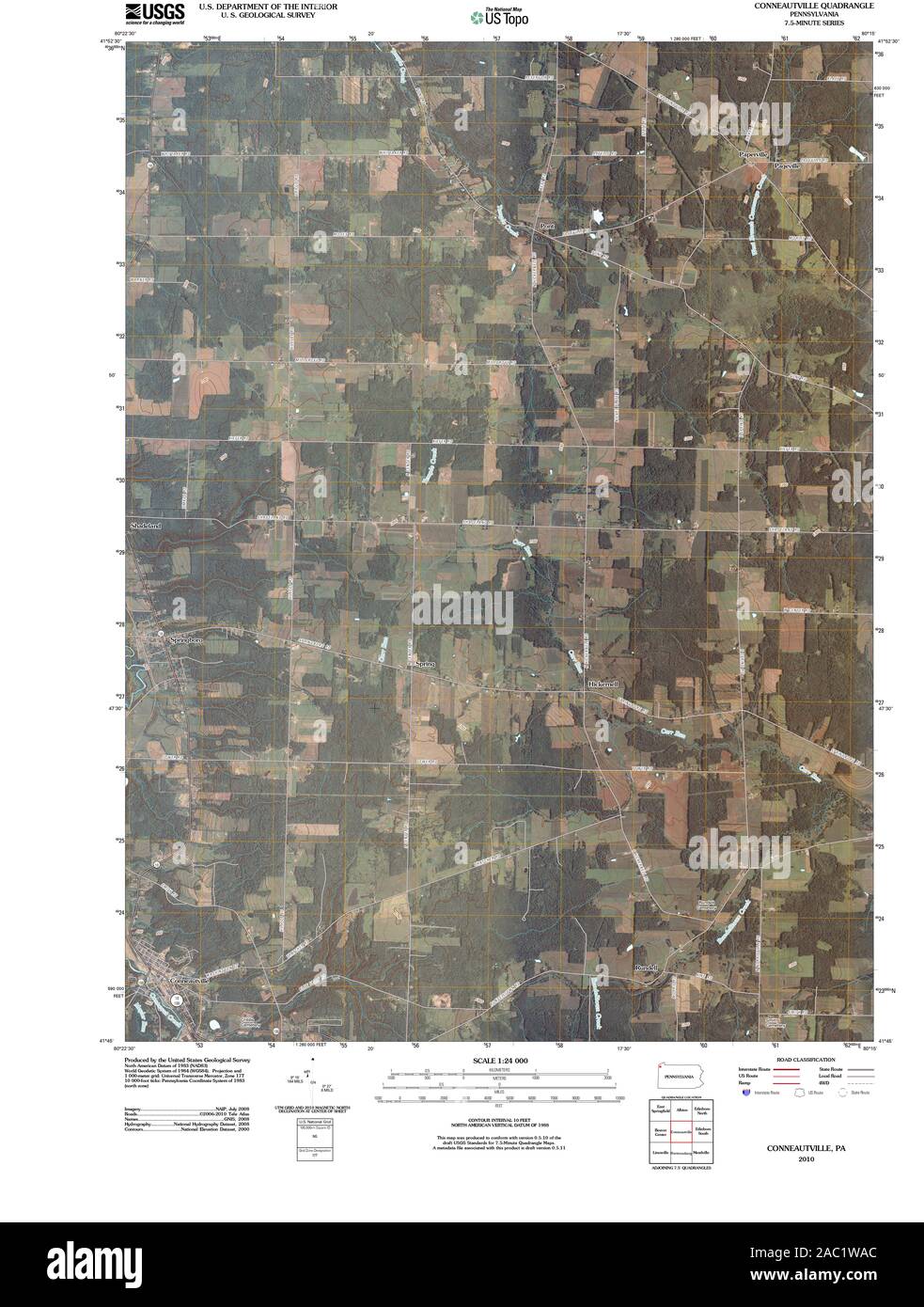 Mappa di conneautville immagini e fotografie stock ad alta risoluzione ...