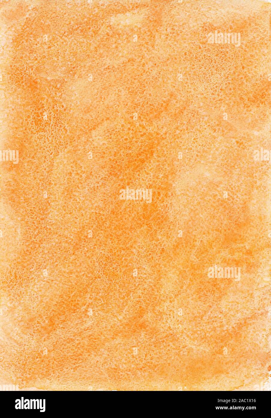 Abstract arancione sfondo ad acquerello Foto Stock