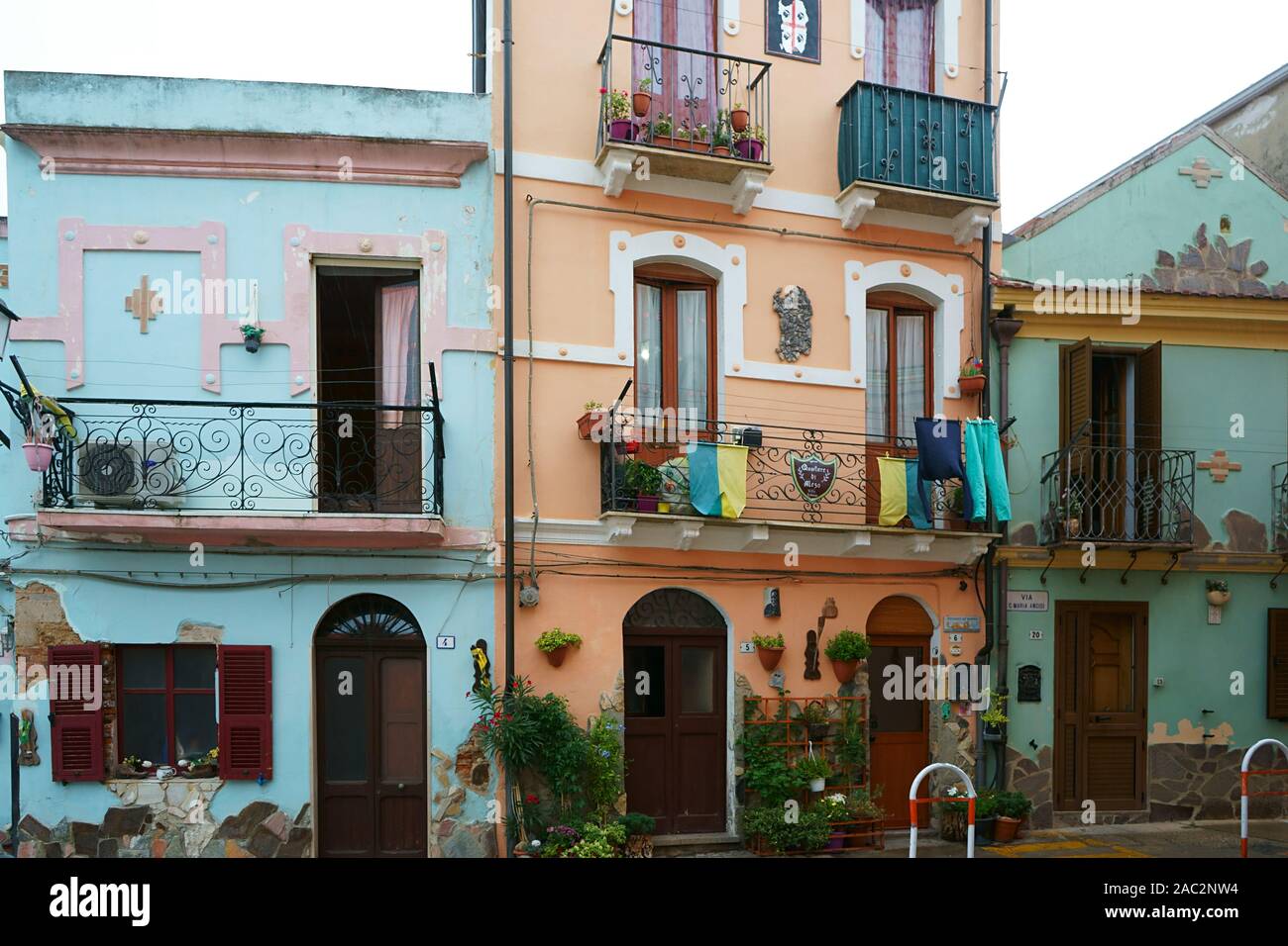 Città di Iglesias, Sardegna, Italia Foto Stock