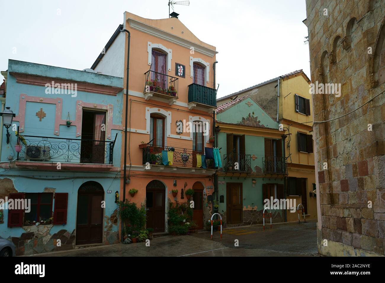 Città di Iglesias, Sardegna, Italia Foto Stock