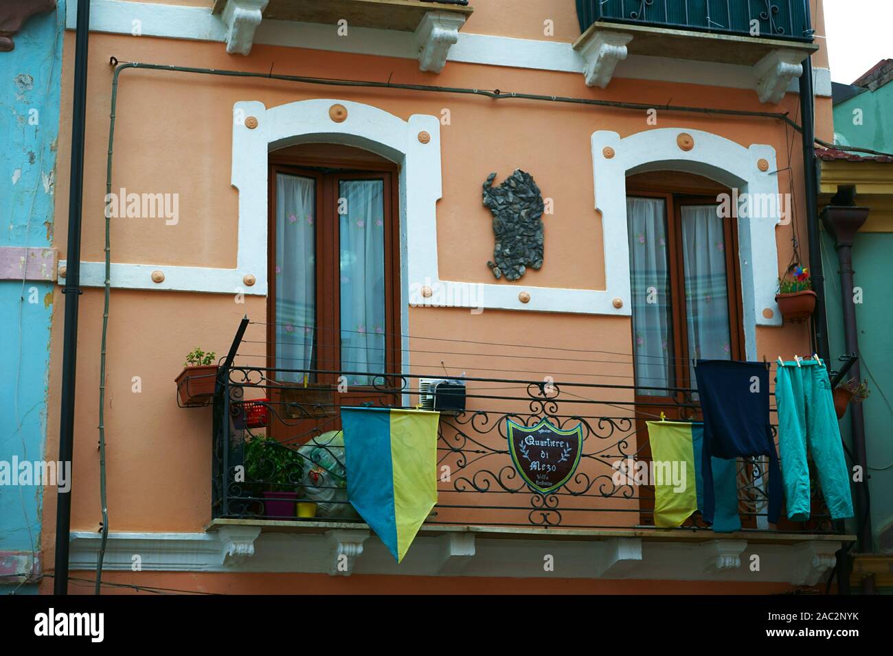 Città di Iglesias, Sardegna, Italia Foto Stock